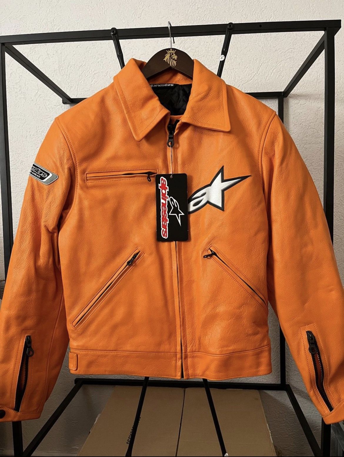 Alpinestars Alpinestars Orange Racing Jacket | Grailed