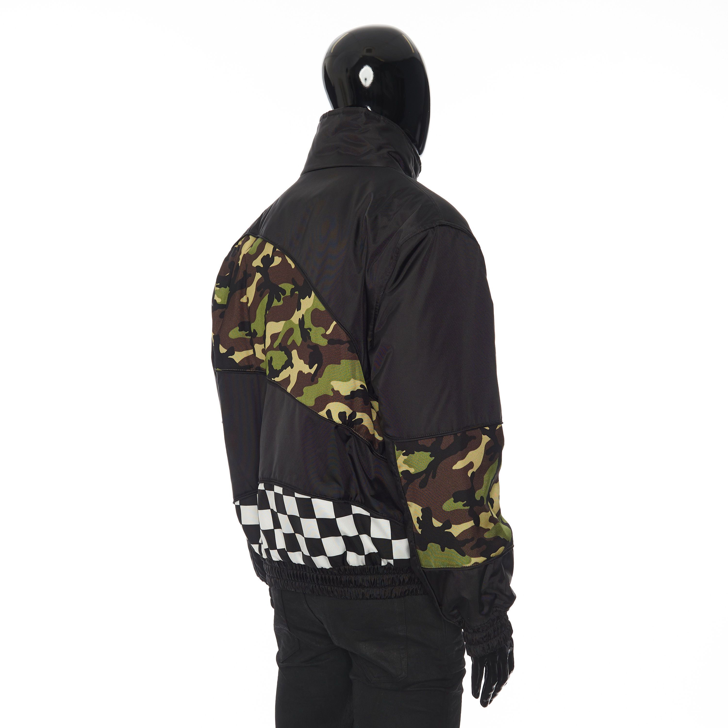 Celine Patchwork Shell Bomber Jacket In Black Technical Fabric Size US M / EU 48-50 / 2 - 6 Thumbnail