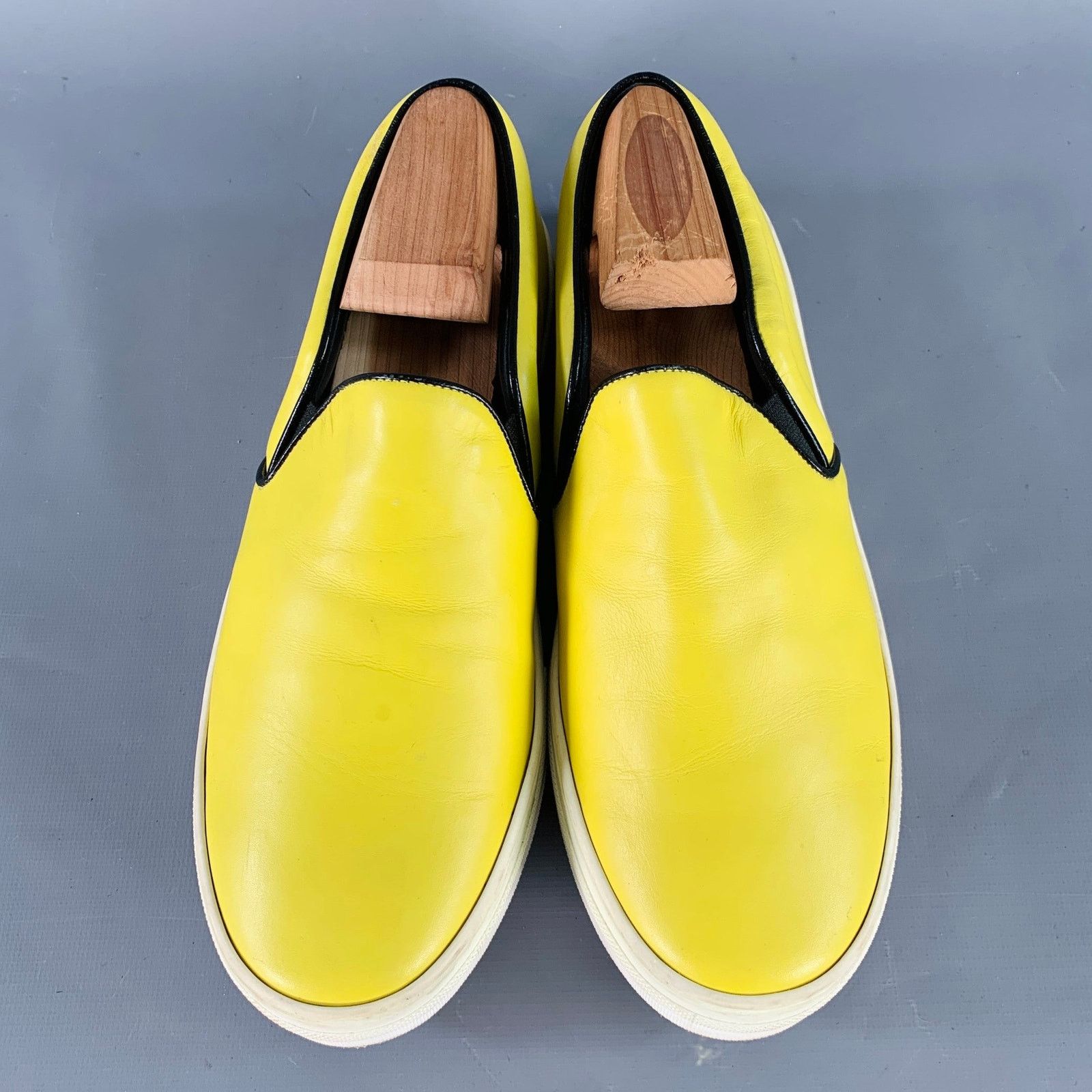 Celine CELINE Size 9 Yellow Leather Slip On Sneakers Size US 9 / EU 42 - 4 Thumbnail
