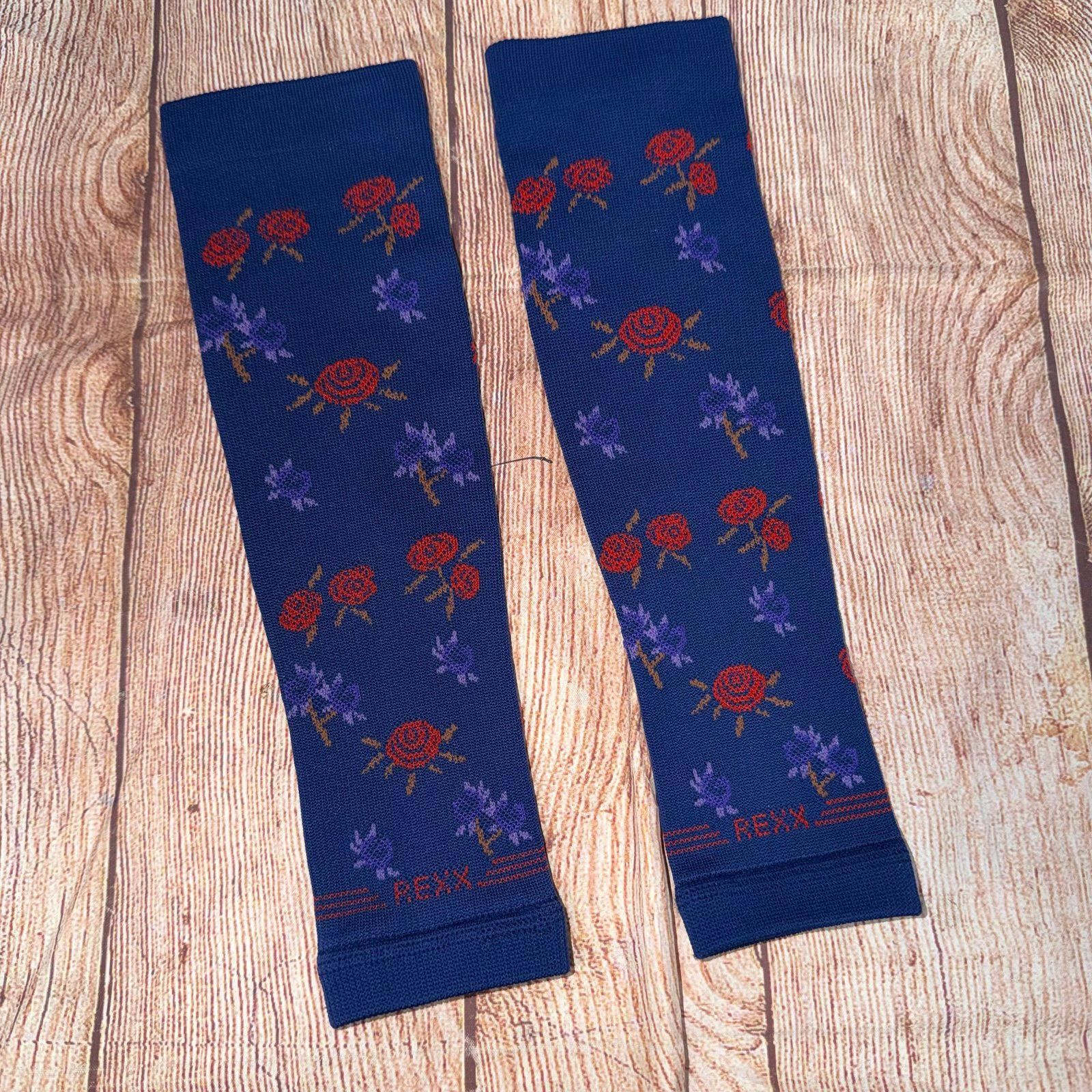 Other REXX Floral Pattern Compression Sleeves Size ONE SIZE - 1 Thumbnail