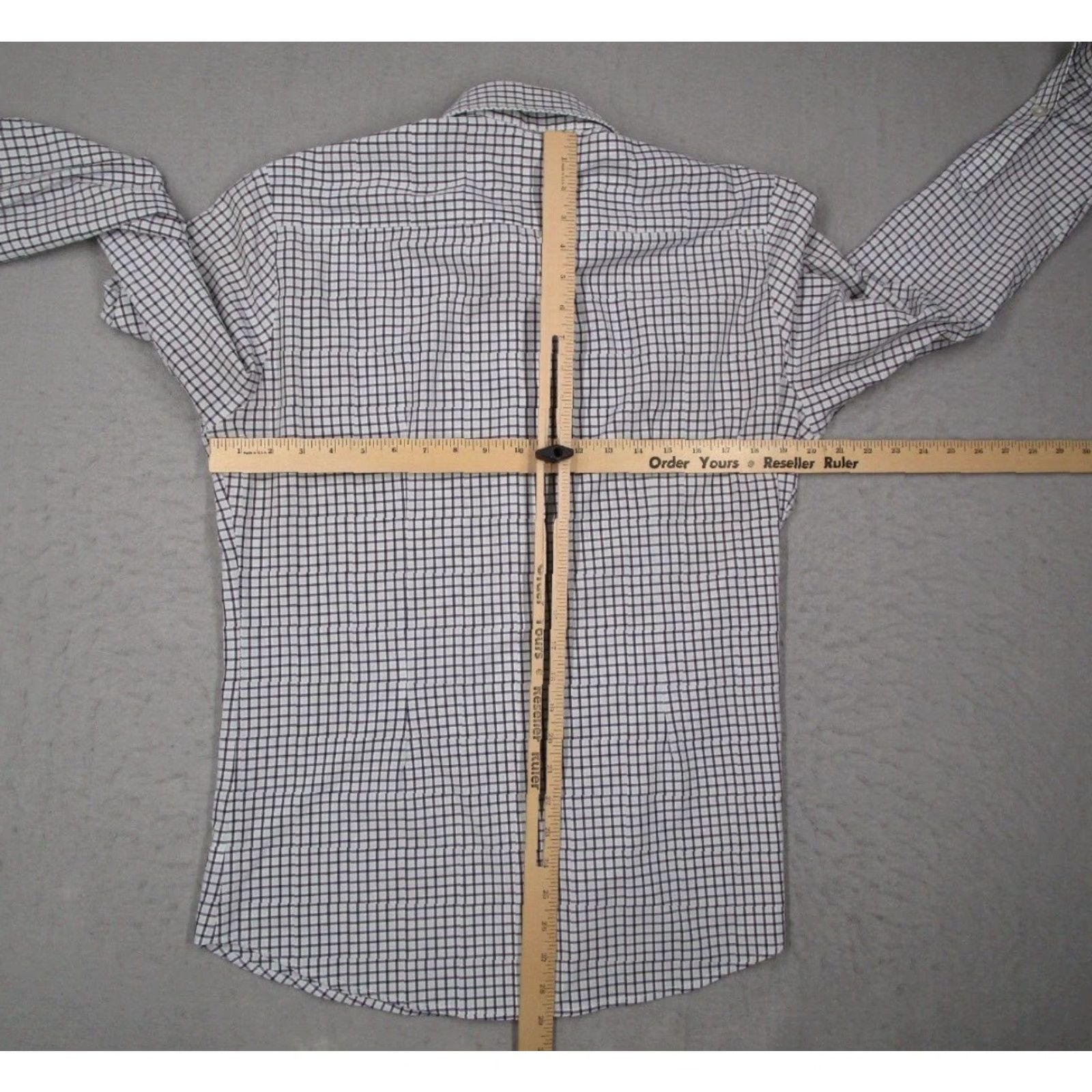 Mizzen+Main Mizzen+Main Shirt Mens Medium Trim Fit Purple Check Performance Work Made in USA Size US M / EU 48-50 / 2 - 5 Thumbnail