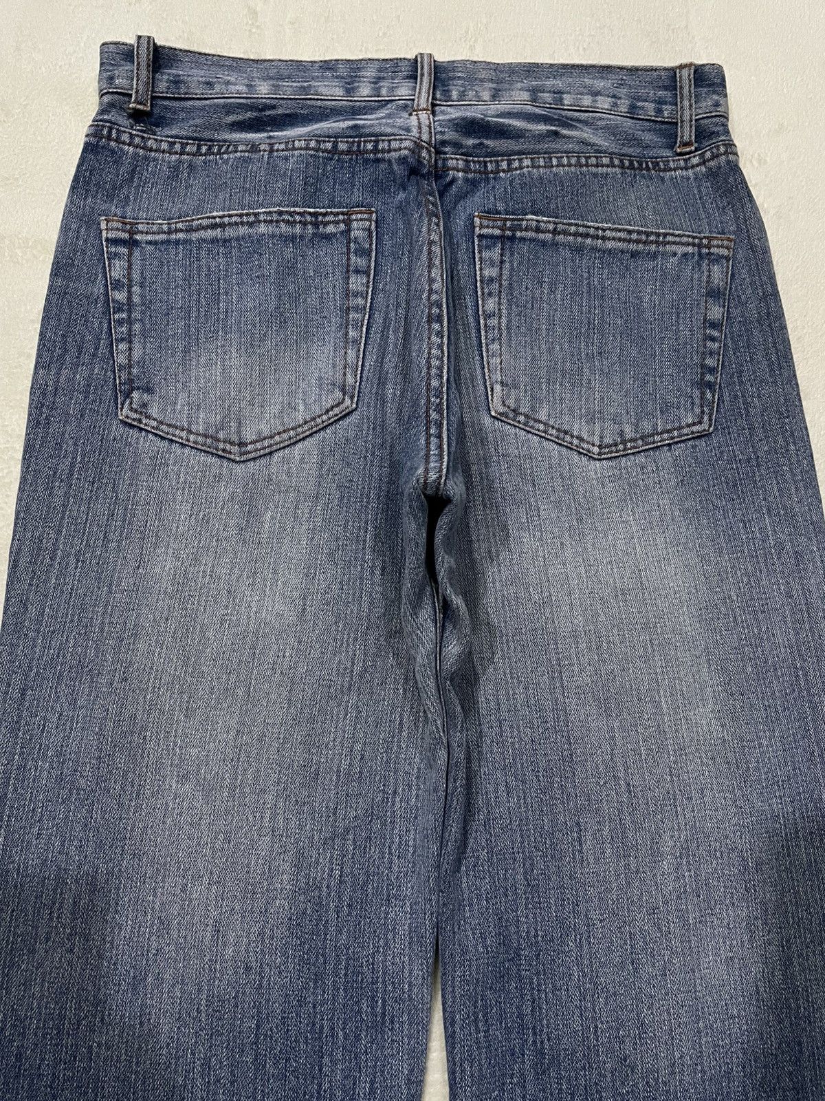 Japanese Brand Vintage Nylaus Jeans Distress Ripped Faded Denim Size US 32 / EU 48 - 12 Thumbnail