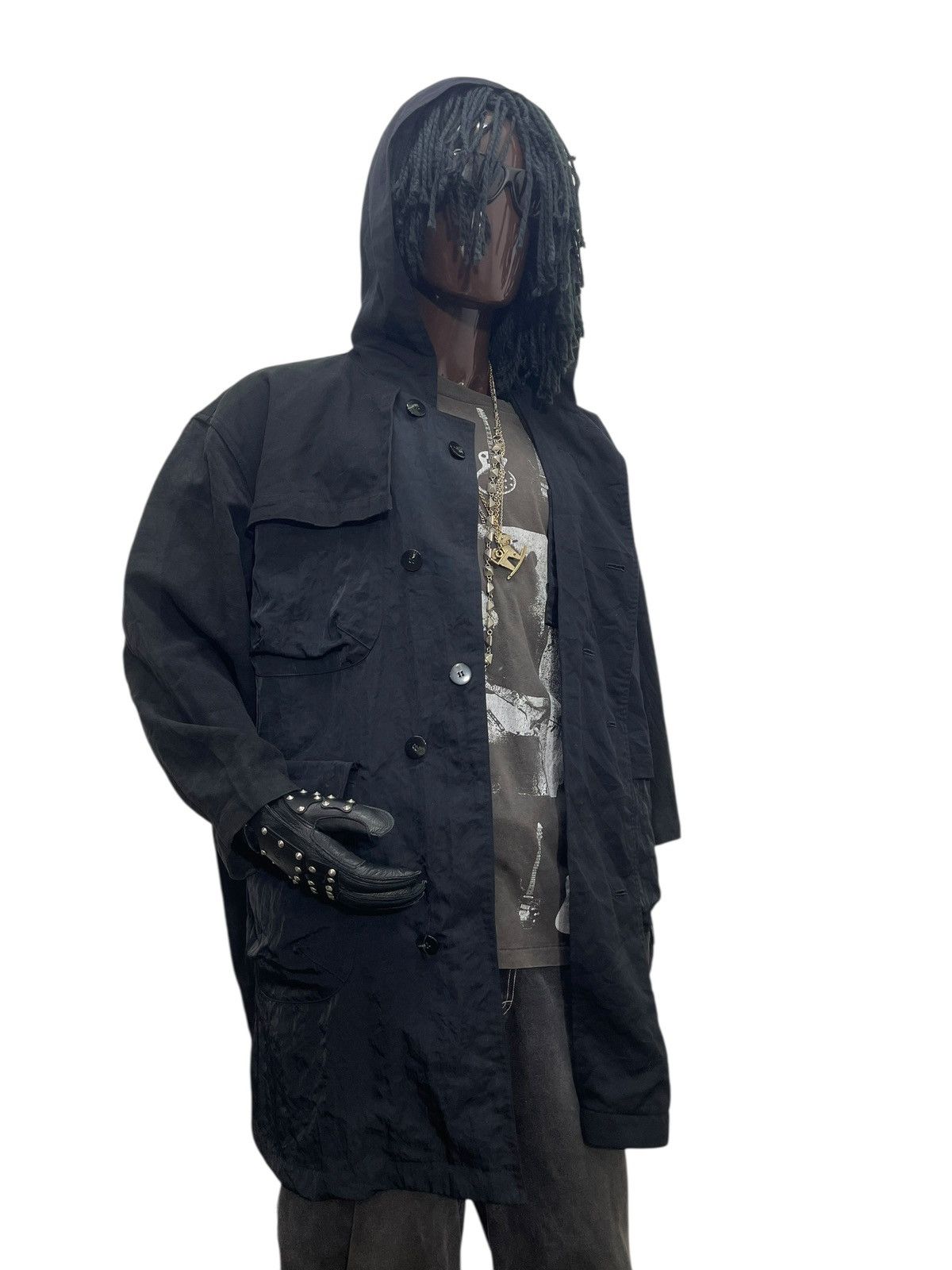 Yohji Yamamoto Wide Hoodie Jacket Pour Deux Japan Hybrid Baggy 7🟩1 Size US M / EU 48-50 / 2 - 1 Thumbnail