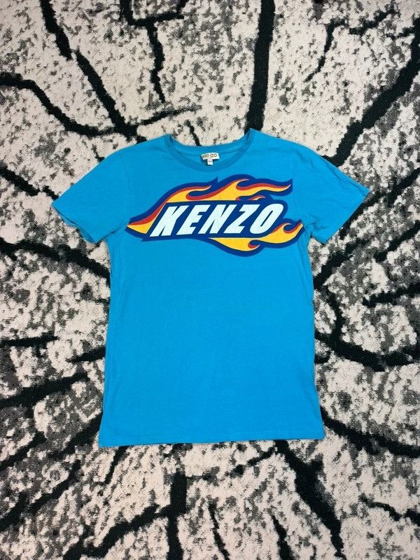 Kenzo Kenzo blue colorful logo T-shirt XS Size XS / US 0-2 / IT 36-38 - 1 Thumbnail