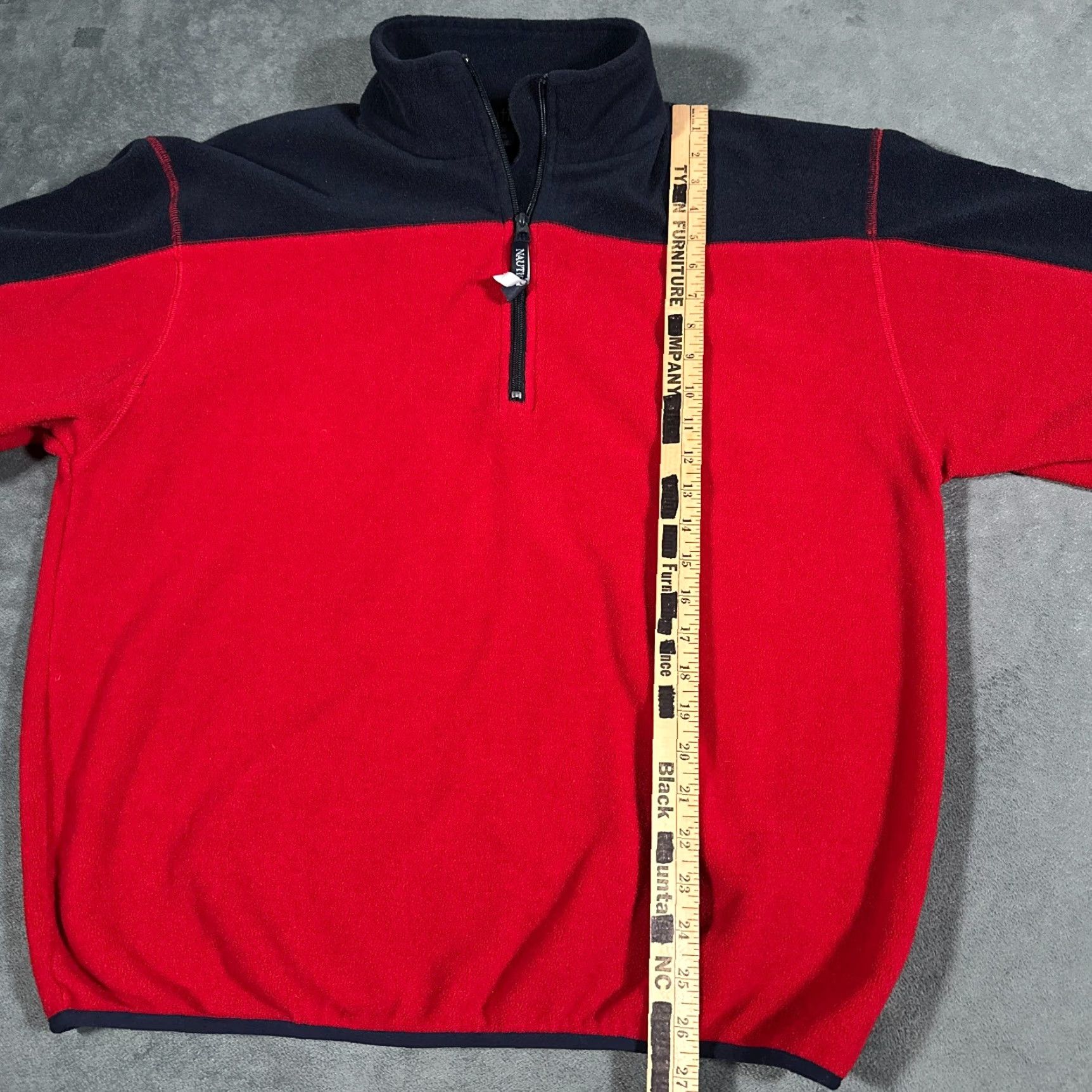Nautica VINTAGE Nautica Pullover Mens M 90s Red Fleece Embroidered NAUTICA CHALLENGE Spell Out 1/4 Zip Logo Winter Fall Spring Size US M / EU 48-50 / 2 - 5 Thumbnail
