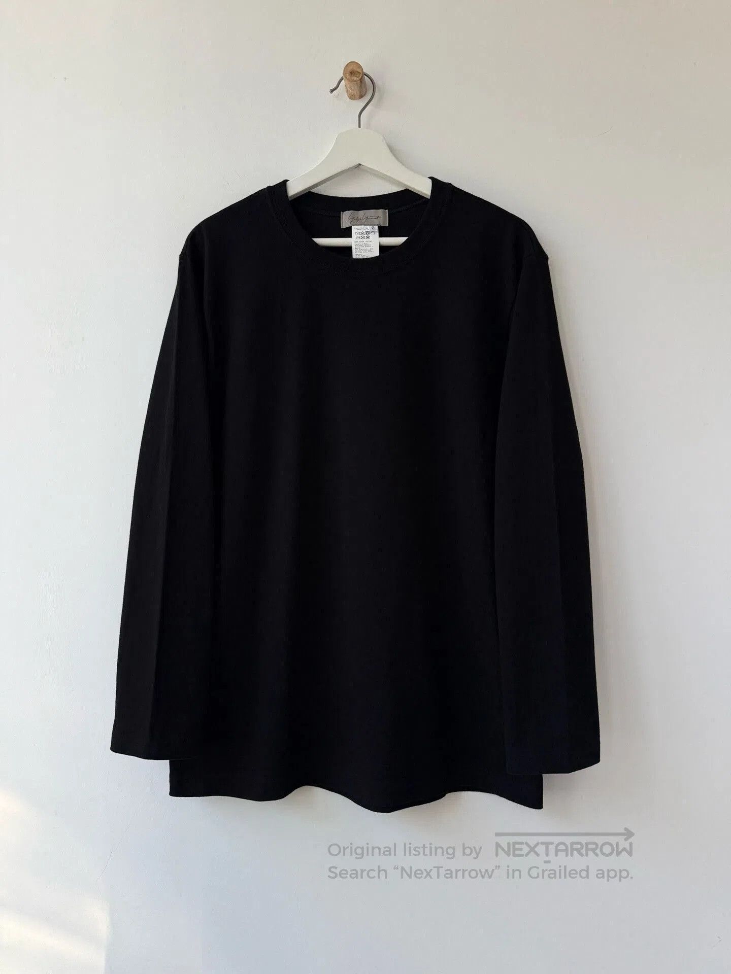 Yohji Yamamoto Yohji Yamamoto Femme Black Cotton Top. Size M / US 6-8 / IT 42-44 - 2 Thumbnail