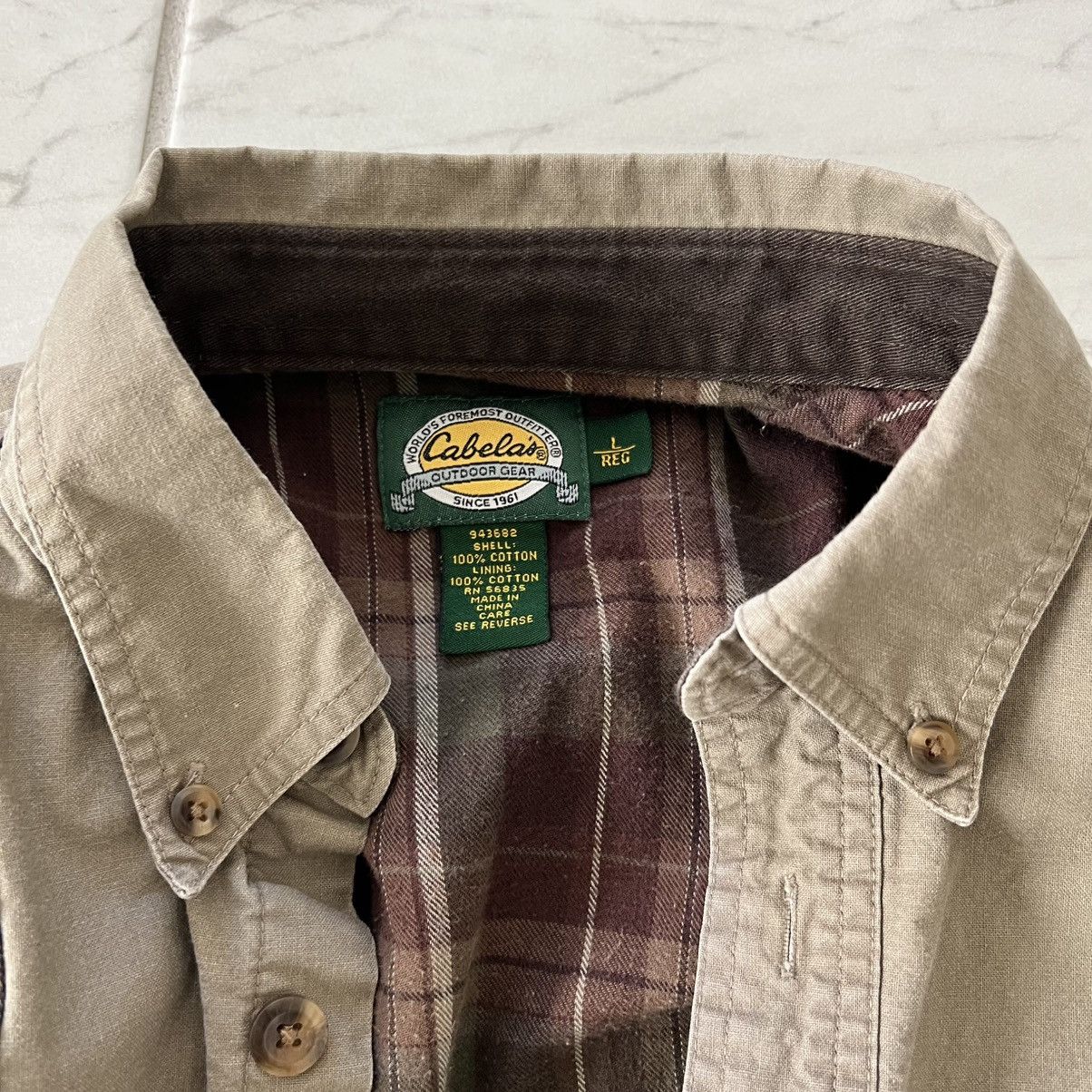 Cabelas Cabelas Flannel Lined Button Up Size US L / EU 52-54 / 3 - 4 Thumbnail