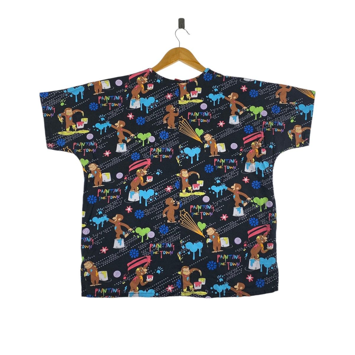 Vintage Vintage 90s CURIOUS GEORGE Painting The Town Overprint Size US XL / EU 56 / 4 - 3 Thumbnail