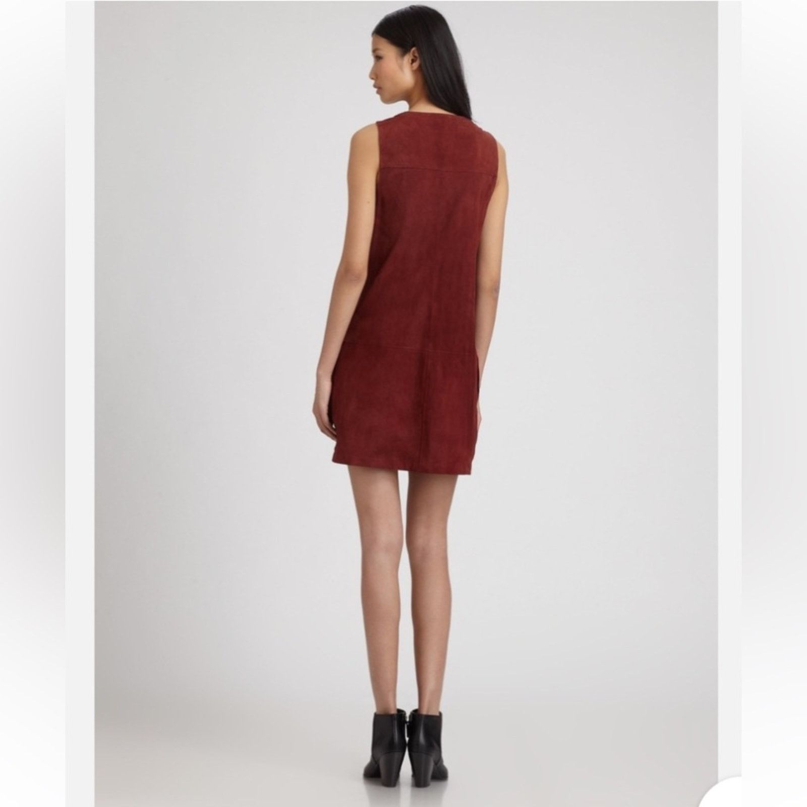 Elizabeth and James $695 ELIZABETH AND JAMES Stanton Suede Shift Dress Size 0 Size XS / US 0-2 / IT 36-38 - 9 Thumbnail