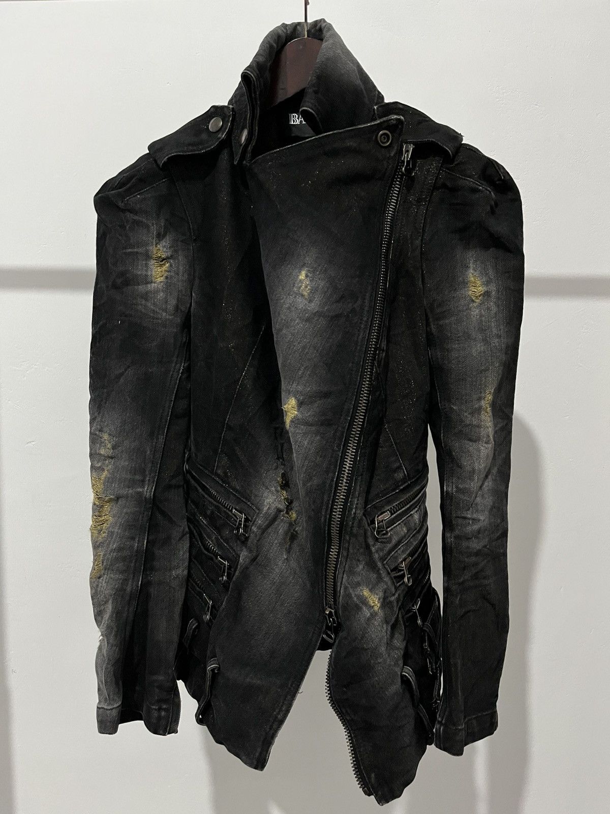 Balmain BALMAIN DECARNIN SS/ 2010 denim biker jacket Size XS / US 0-2 / IT 36-38 - 2 Thumbnail