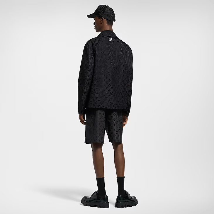 【ルイヴィトン】 LV MOIRE FLUID SHORTS Louis Vuitton Monogram Moire Jacquard Silk Shorts | Grailed
