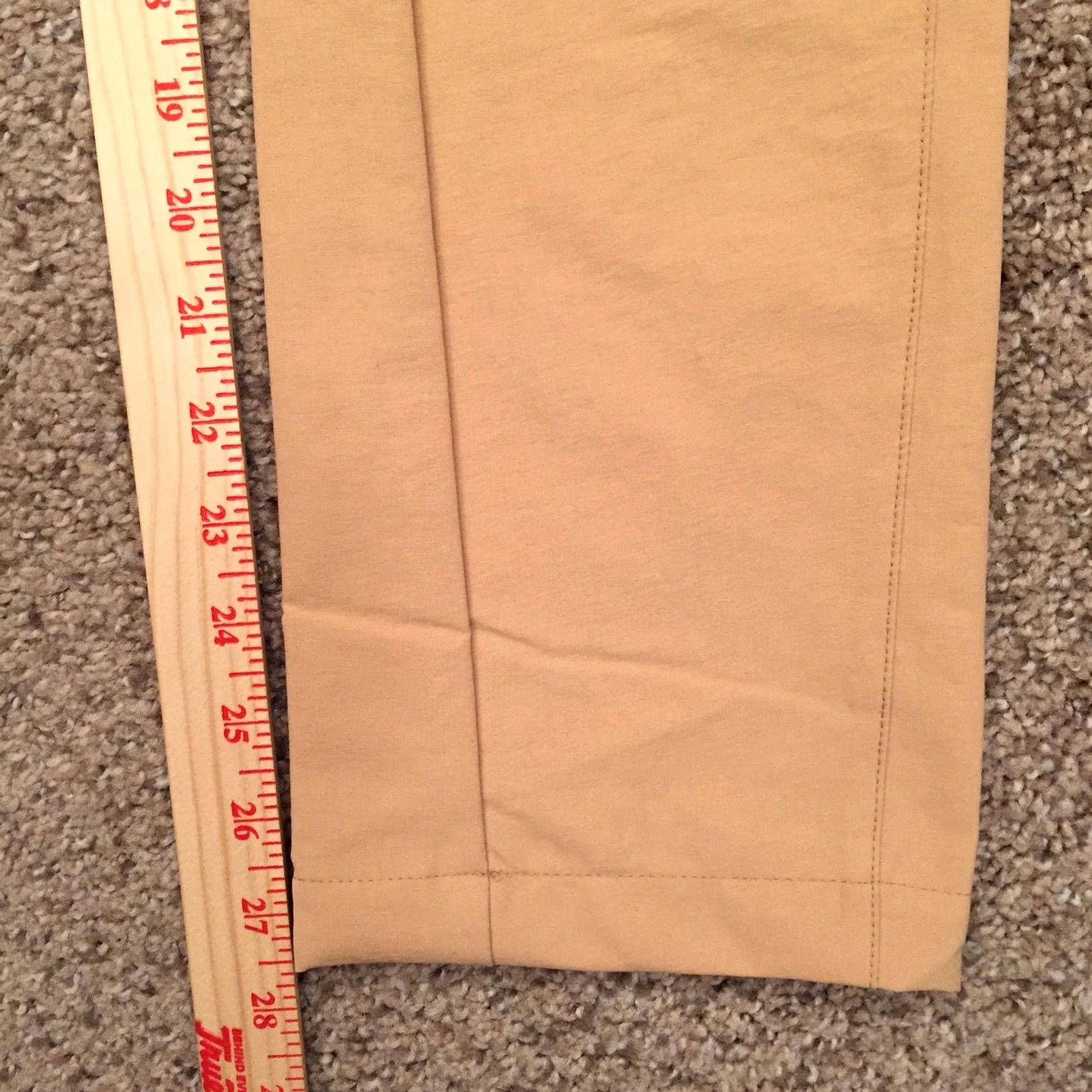 Vintage LL Bean Performance Trekking Pant Womens XXS Beige Belted Pant Chino Straight 27.5in Inseam Casual Size 24" / US 00 / IT 34 - 6 Thumbnail