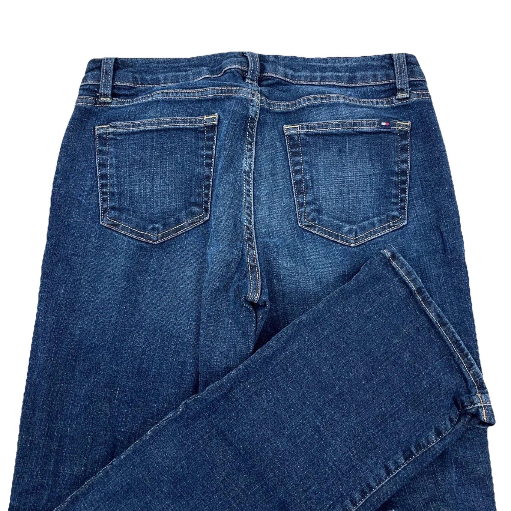 Tommy Hilfiger VINTAGE Tommy Hilfiger Jeans Women 8 Boot Cut Dark Wash Y2K 2000s Millennium Size 30" / US 8 / IT 44 - 3 Thumbnail