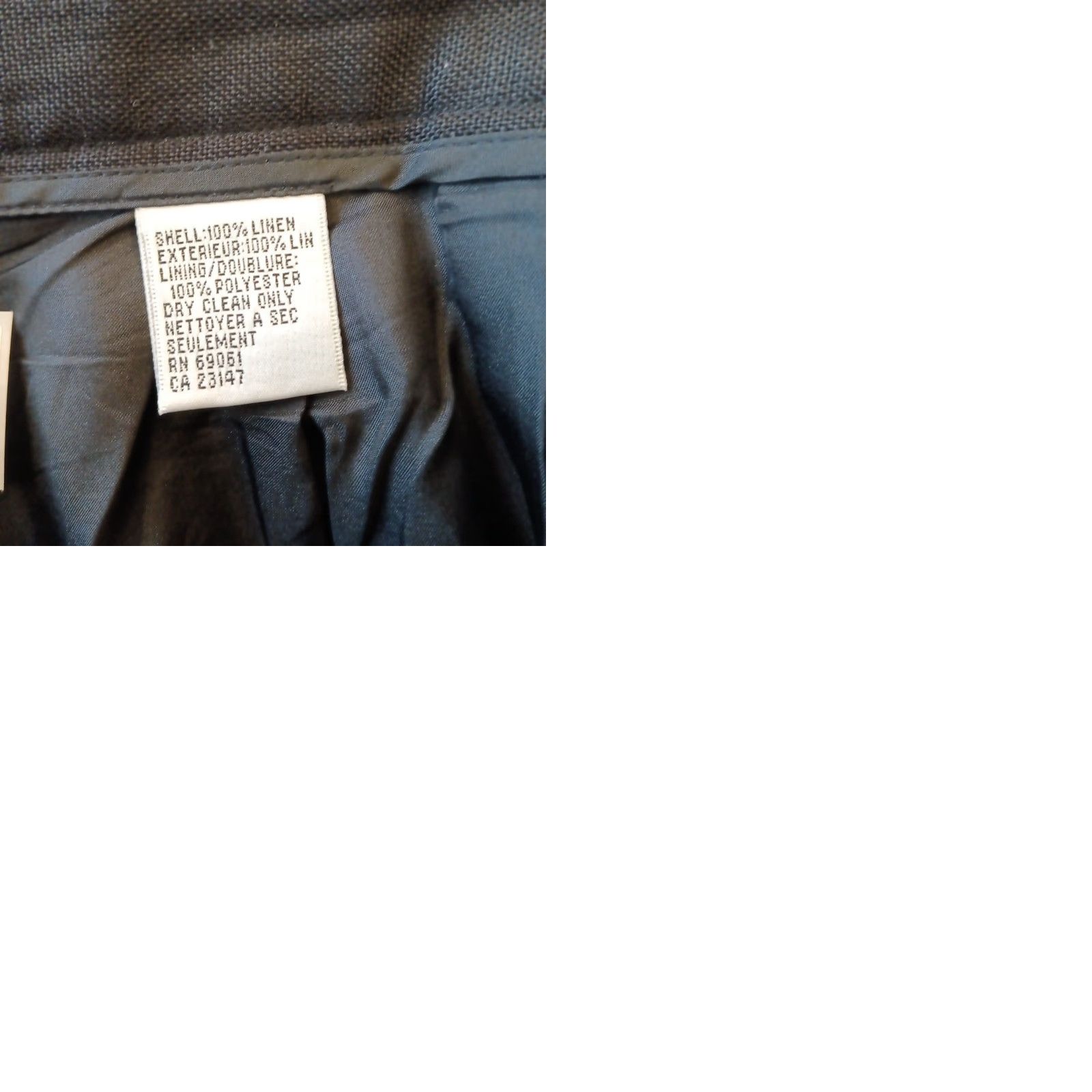 Talbots Talbots Petites Dress Pants Womens 12P Black Linen Pleated Lined Iron Free Flat Front 28in Inseam Straight Leg Pockets Dress Pants Womens Girls Mens? Size 34" / US 12 / IT 48 - 9 Thumbnail