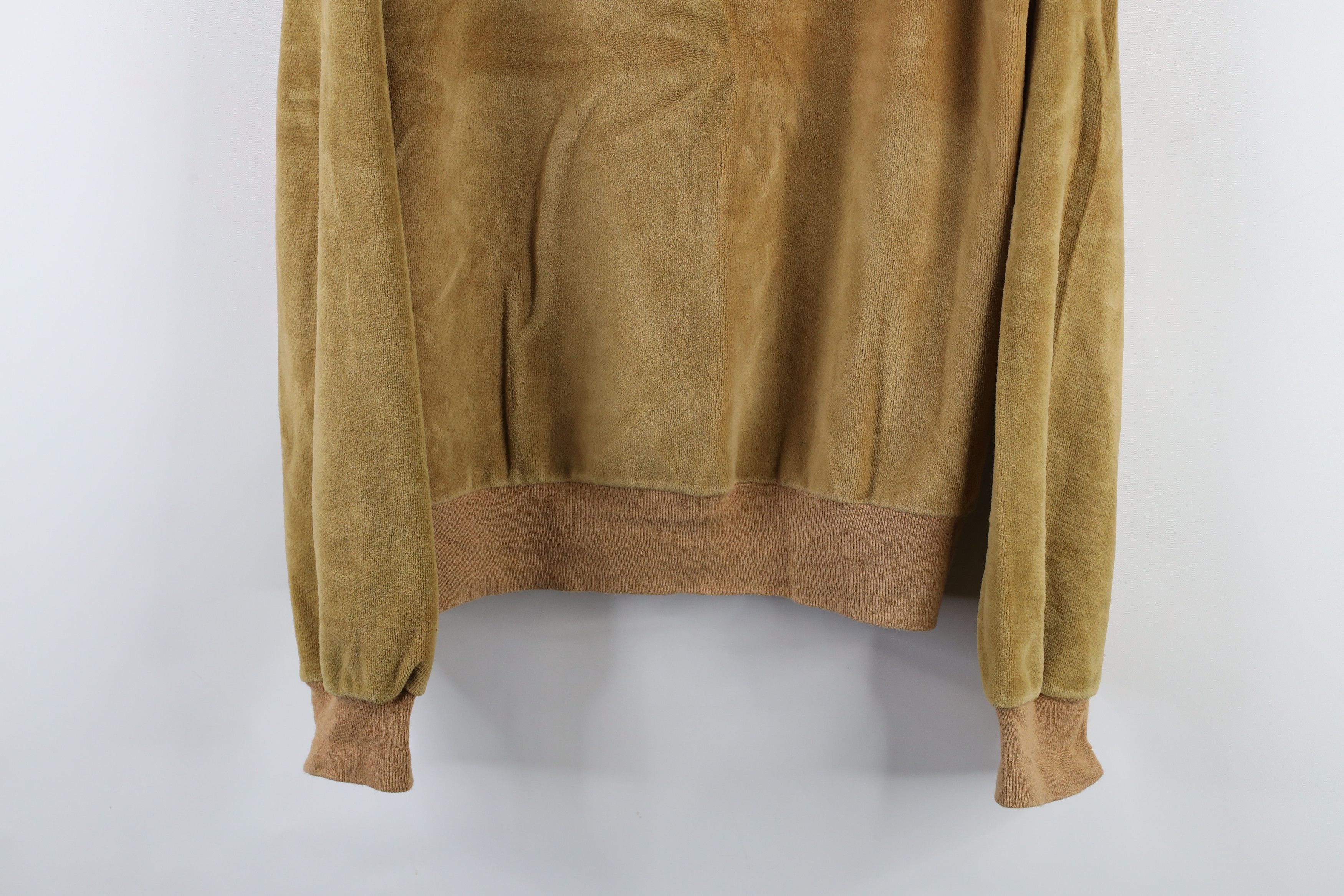 Vintage Vintage 70s Streetwear Blank Terry Cloth V-Neck Sweater USA Size US L / EU 52-54 / 3 - 3 Thumbnail