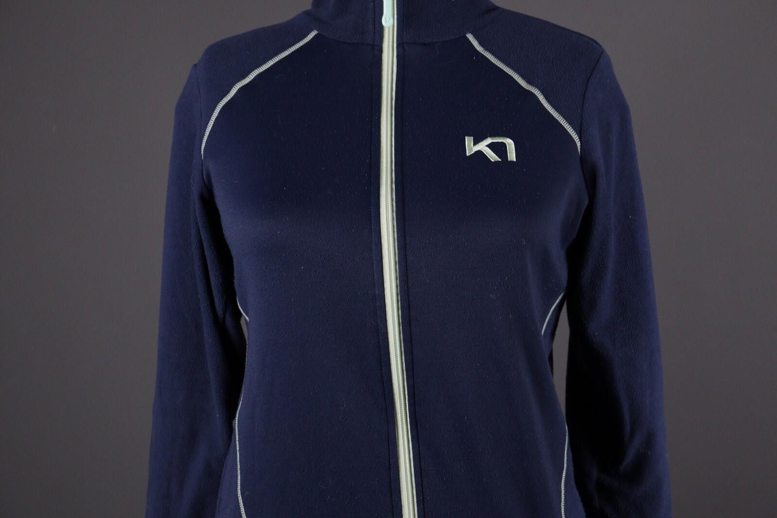 Designer Kari Traa Blue Full Zip Fleece Sweater Size S Size S / US 4 / IT 40 - 3 Thumbnail