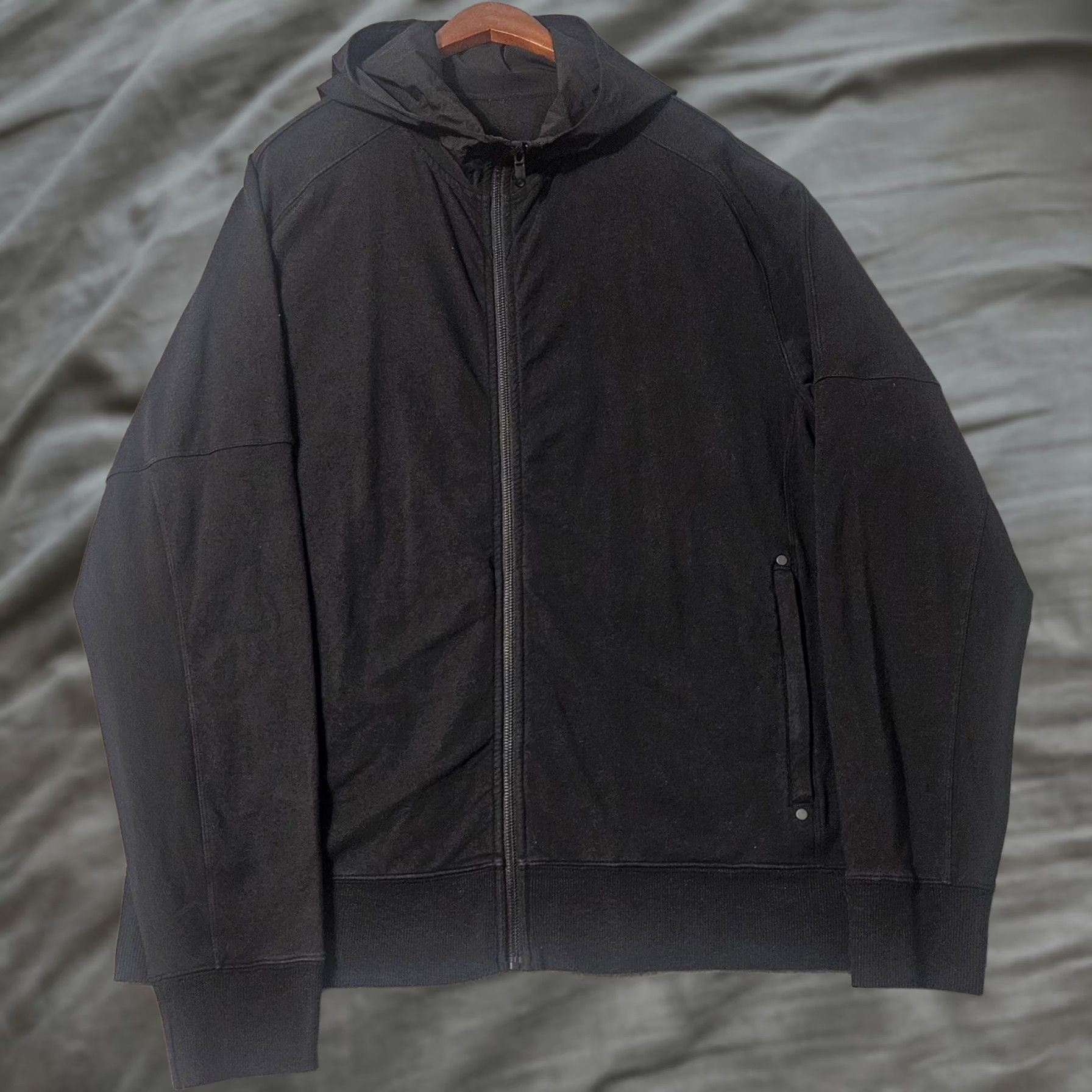 Lululemon Lululemon Studio Hoodie XXL 2XL Black French Terry Athletic Fit Mens Full Zip Size US XXL / EU 58 / 5 - 1 Thumbnail