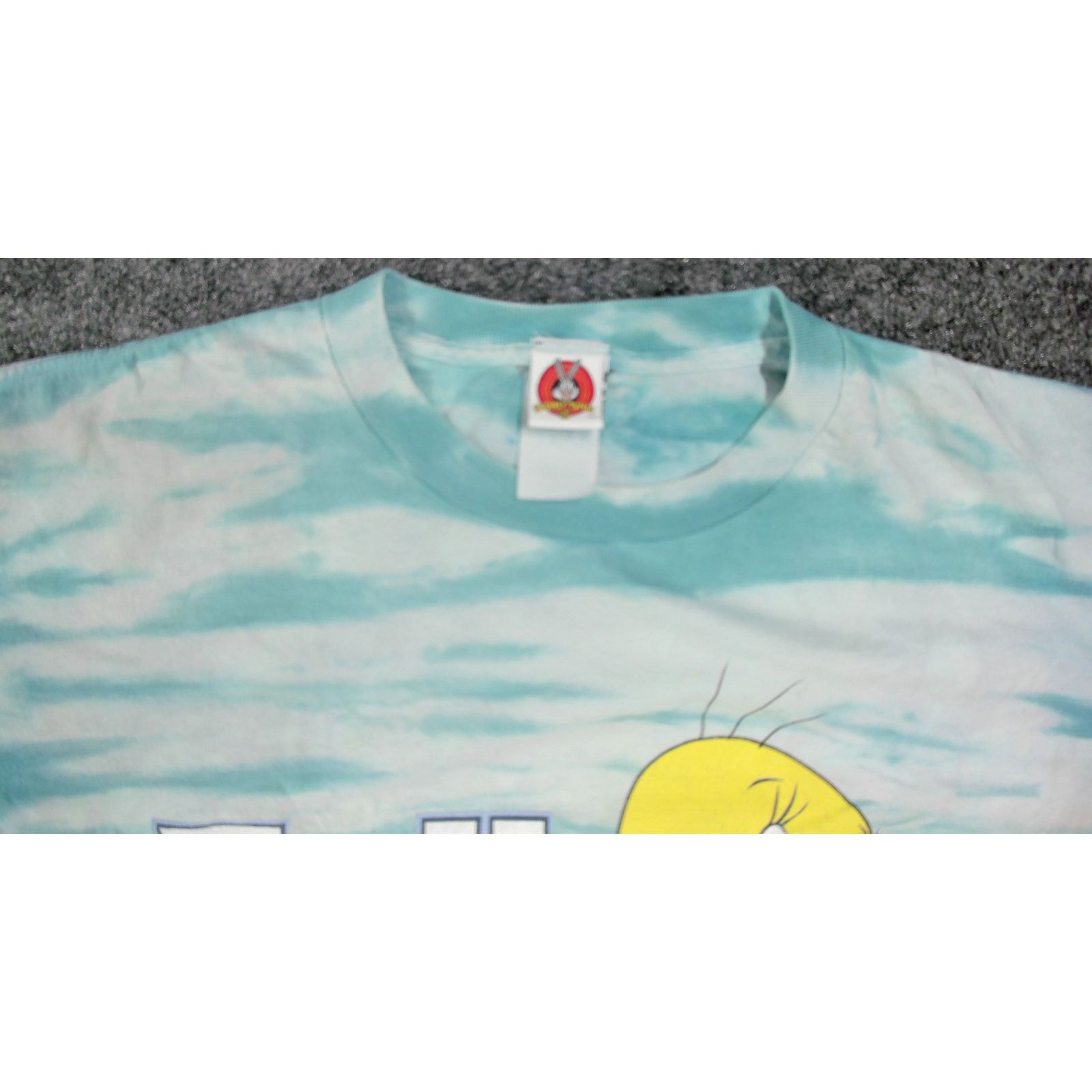Warner Bros VTG 2001 Tweety Bird "Talk To The Hand" Tie Dye Tee Boxy XXL Size US XXL / EU 58 / 5 - 10 Thumbnail