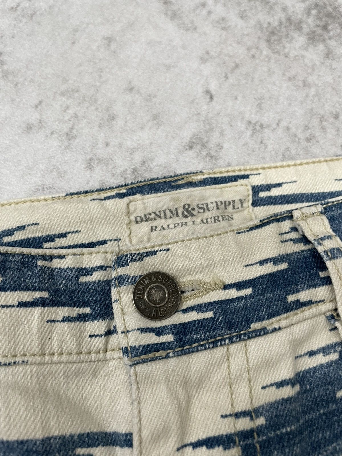 RRL Ralph Lauren 2000s- Polo ralph lauren double RL Etnis denim Size US 29 - 3 Thumbnail