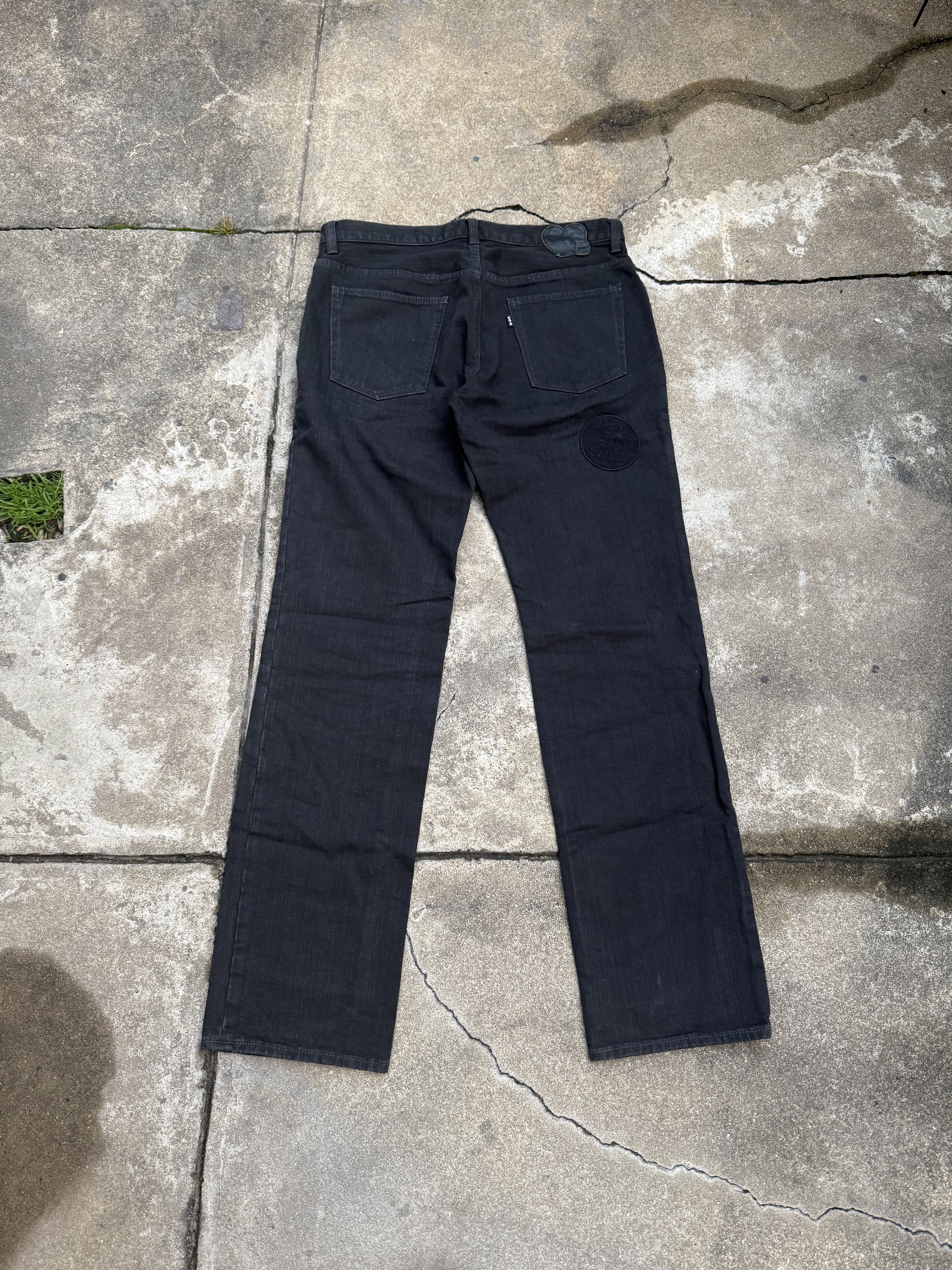 Number (N)ine AW04 "Give Peace A Chance" Patchwork Denim Size US 32 / EU 48 - 3 Thumbnail