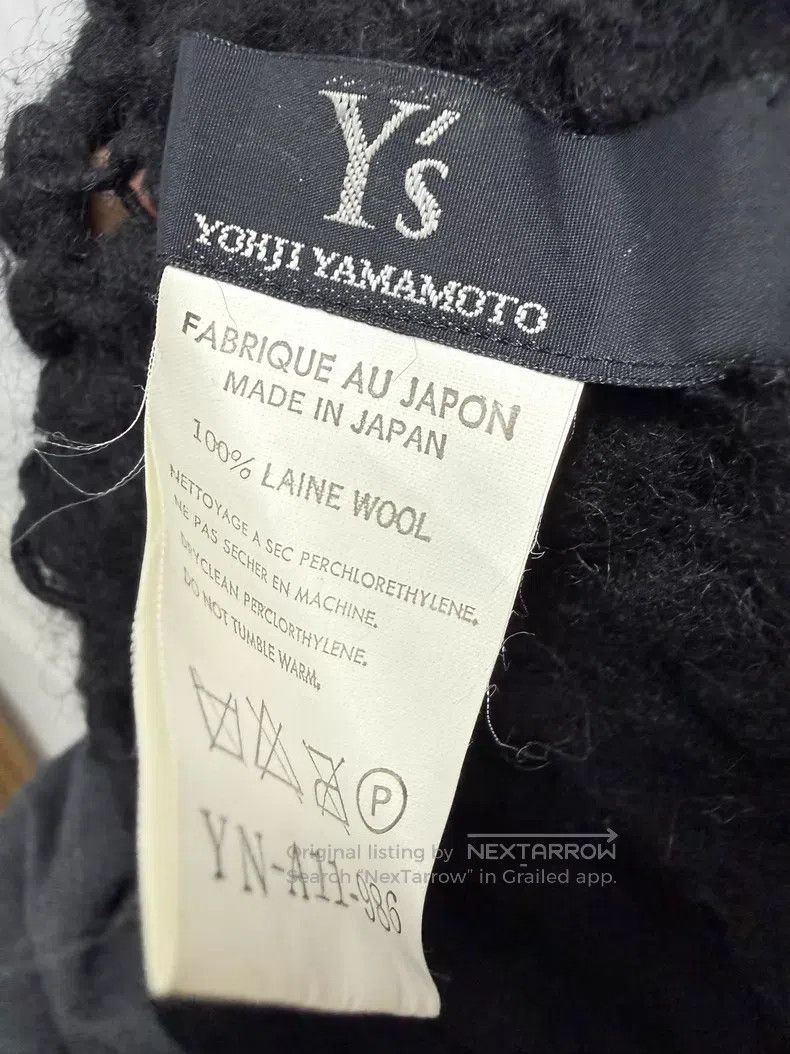 Yohji Yamamoto Yohji Yamamoto Wool Heavy Dark Scarf Size ONE SIZE - 5 Thumbnail