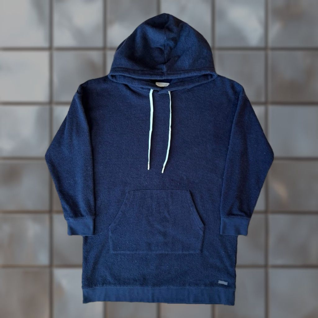 Outerknown Outerknown Hoodie Dress Women's Medium Navy Terry Cotton Pullover Loungewear Size M / US 6-8 / IT 42-44 - 1 Thumbnail