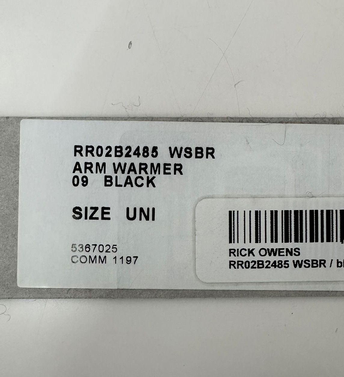 Rick Owens RUNWAY CASHMERE ARMWARMERS Size ONE SIZE - 4 Thumbnail