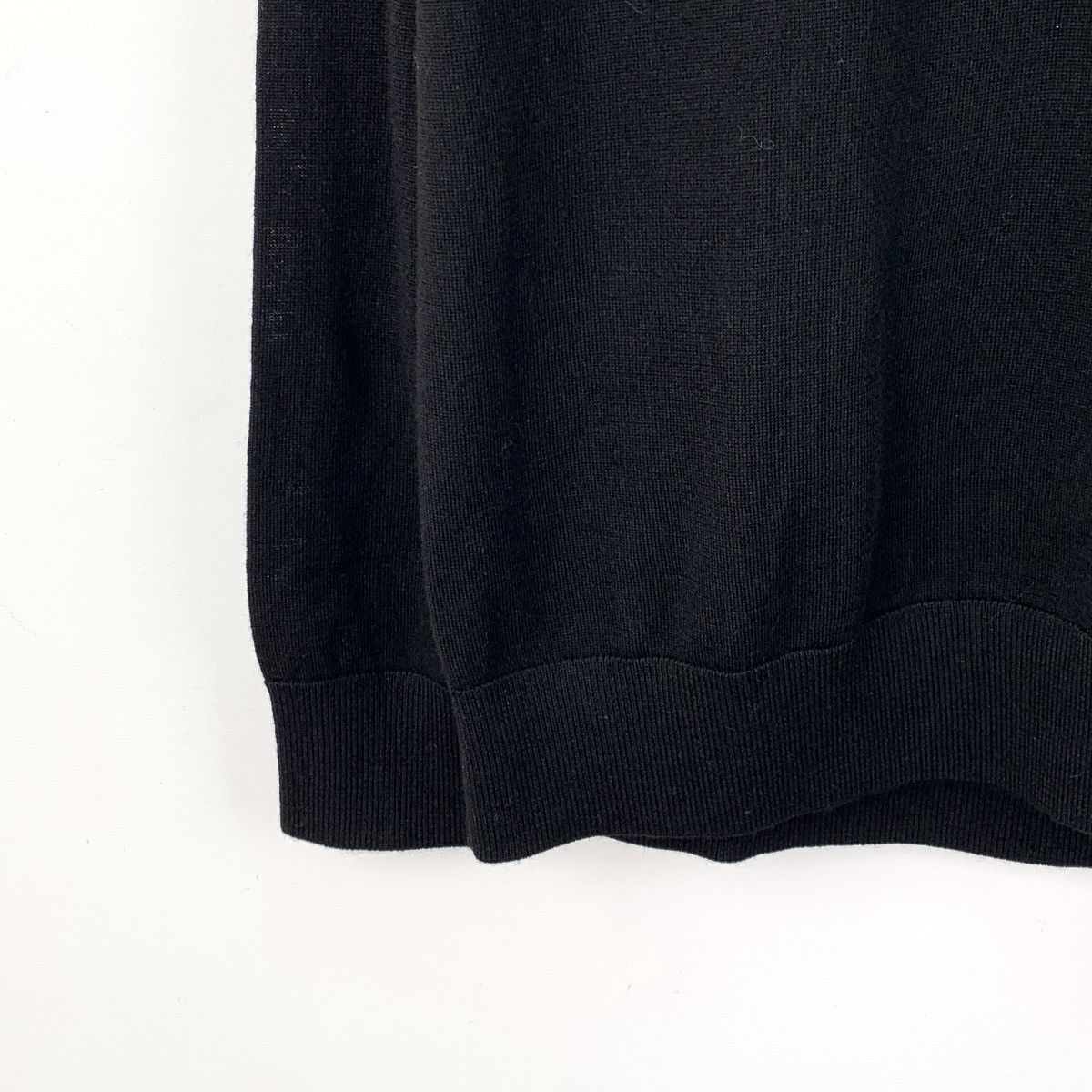Burberry Burberry Plaid Spliced Wool Long Sleeve Knit Sweater K26WX Size US L / EU 52-54 / 3 - 4 Thumbnail