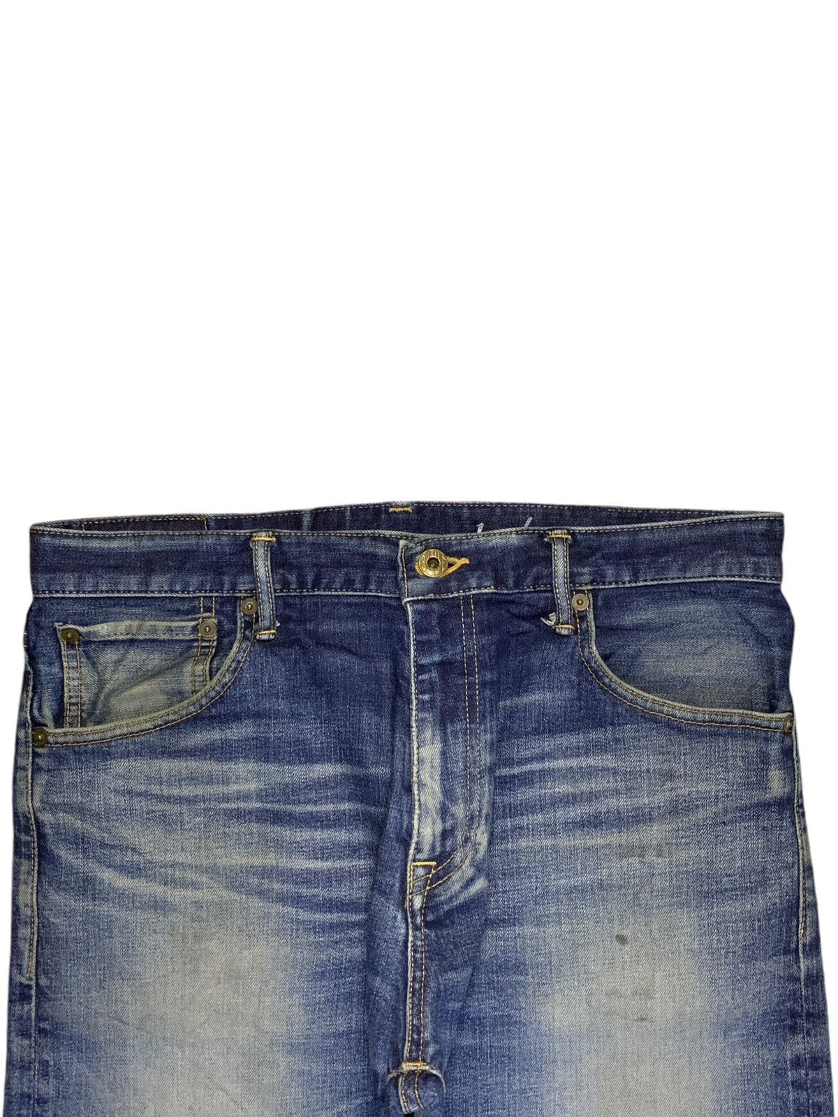 Japan Blue Vintage Japanese Japan Blue Mud Wash Distress Slim Fit Jeans Size US 32 / EU 48 - 4 Thumbnail