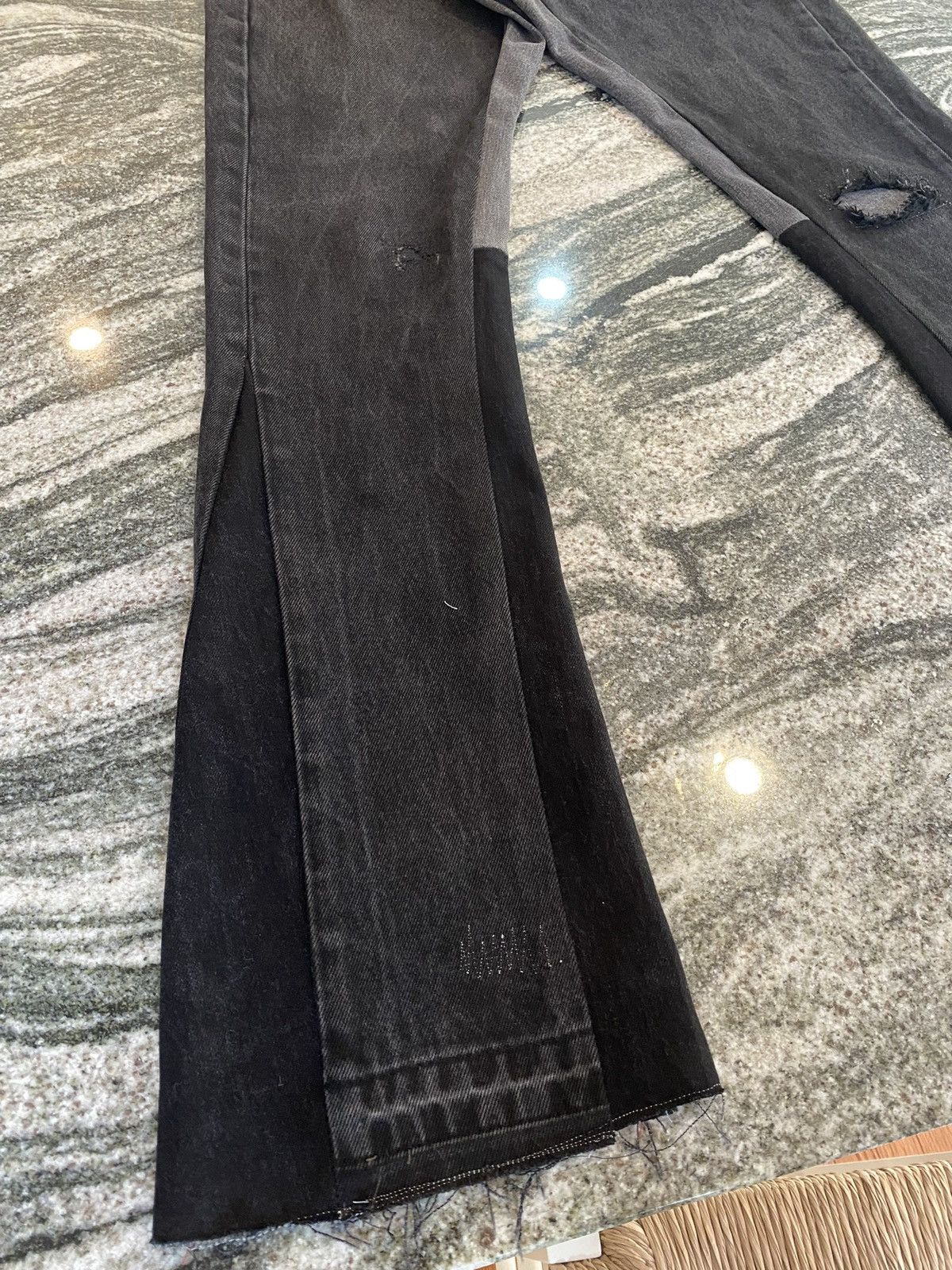 Designer × Vintage Gallery Dept Inspired Reworked Flares Size US 32 / EU 48 - 3 Thumbnail