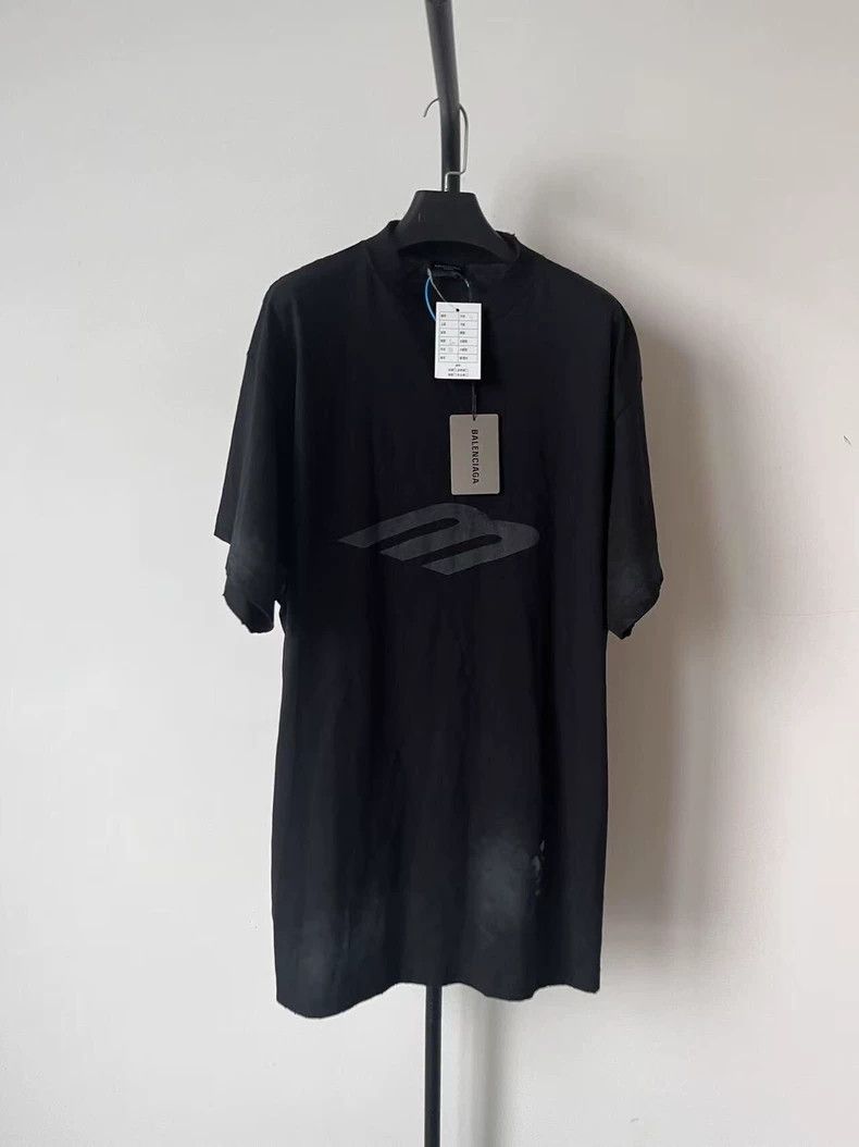 Balenciaga Balenciaga size 1 Faded Logo Print Crew Neck Short Sleeve T Size US XS / EU 42 / 0 - 1 Thumbnail