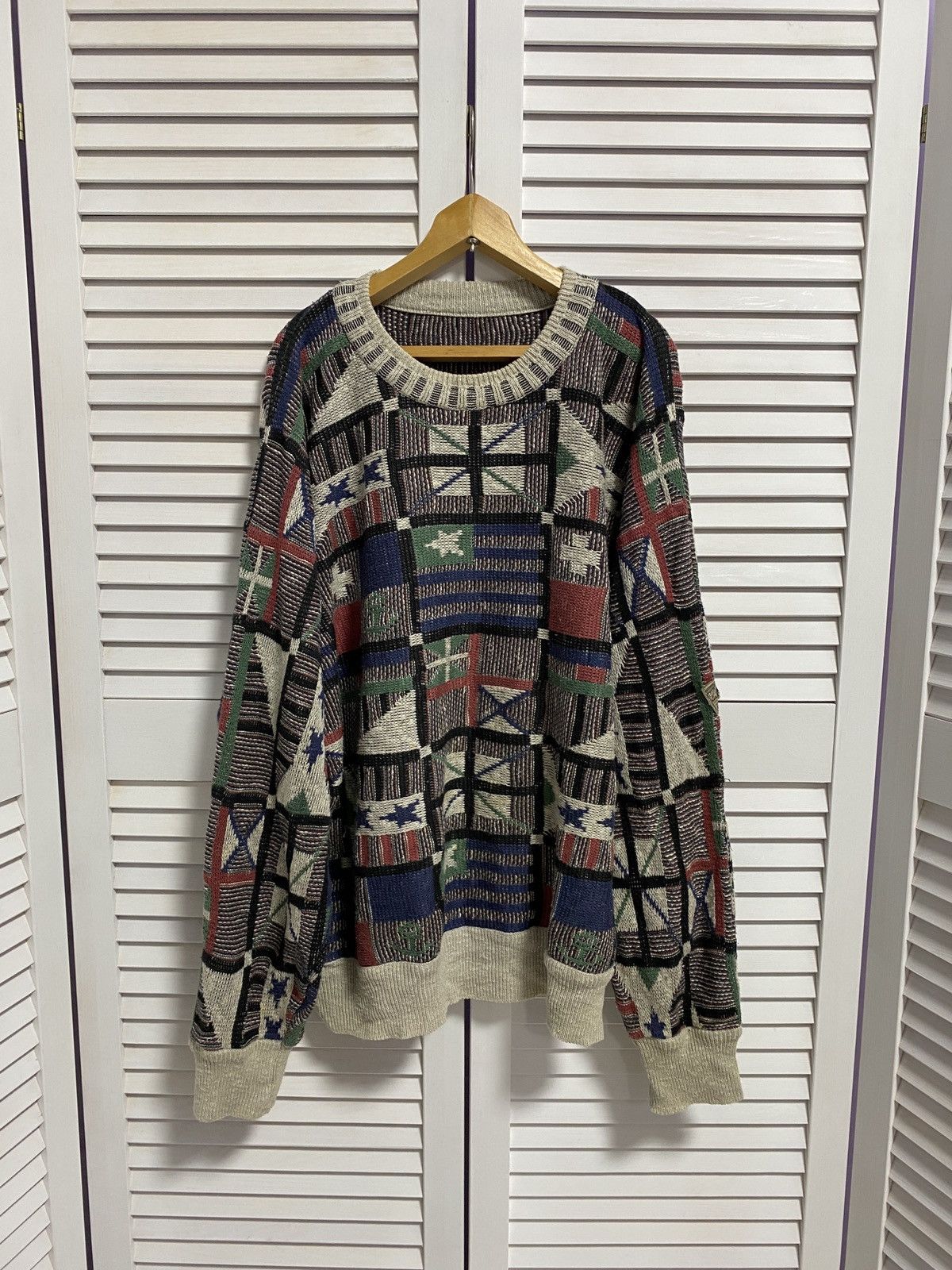 Carlo Colucci × Coogi ☄️ Vintage Knit Sweater Carlo Colucci COOGI STYLE Size US L / EU 52-54 / 3 - 1 Thumbnail
