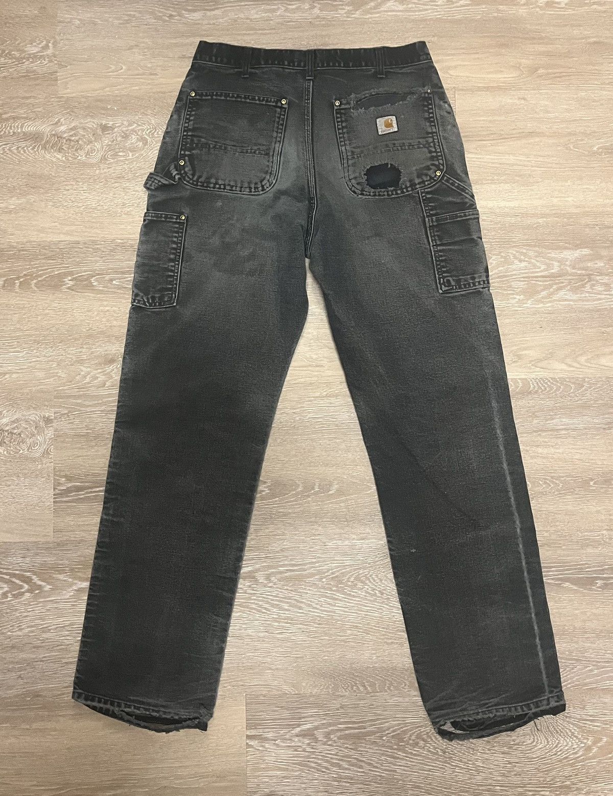 Carhartt Carhartt faded black double knee pants Size US 32 / EU 48 - 2 Thumbnail