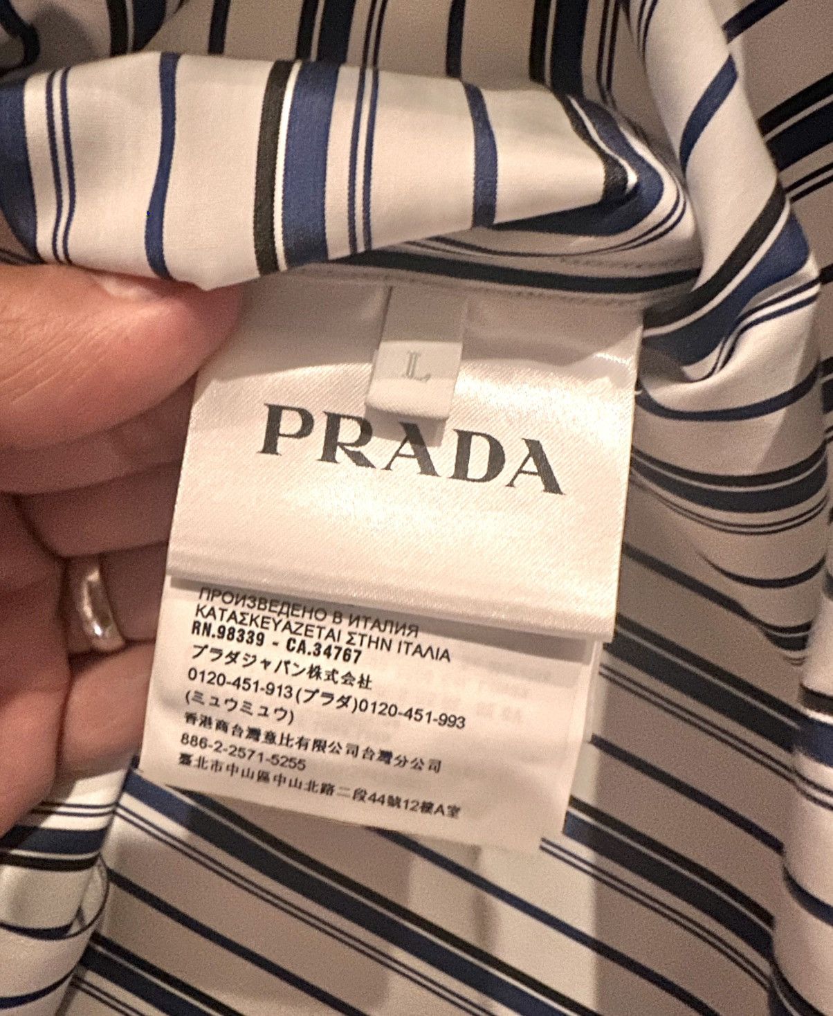 Prada Prada camp collar shirt Size US L / EU 52-54 / 3 - 5 Thumbnail