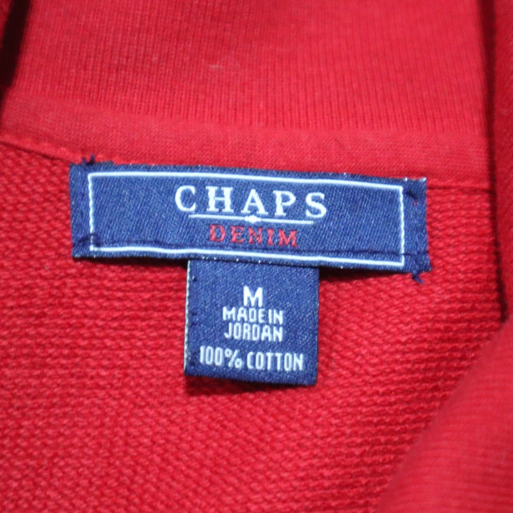 Chaps Chaps Denim Jacket Womens Medium Red Buckle Pockets 2 2 Pocket Cotton Denim Jacket Chaps Size M / US 6-8 / IT 42-44 - 3 Thumbnail