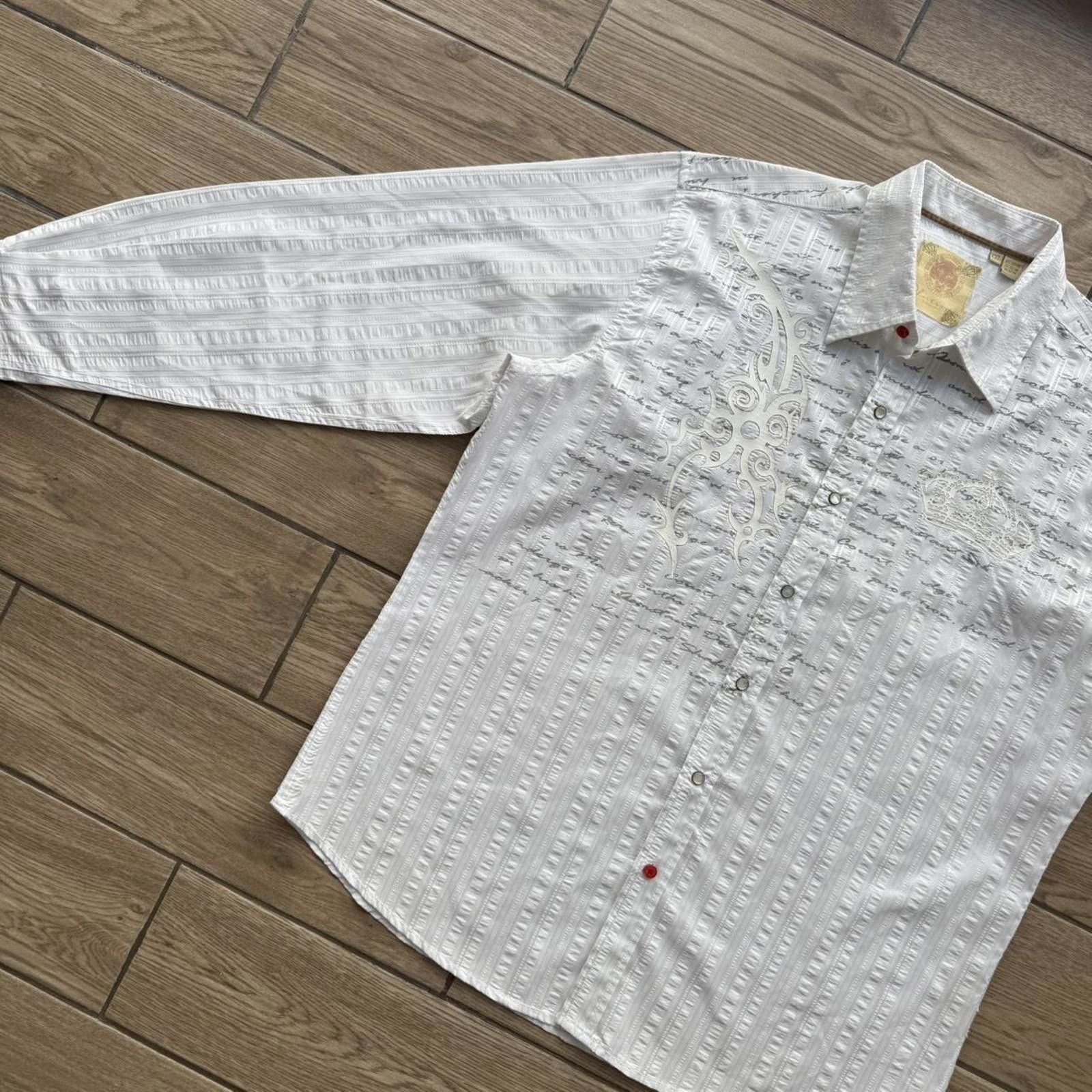 Affliction Y2K Platini Affliction style white button up shirt Size US XXL / EU 58 / 5 - 5 Thumbnail