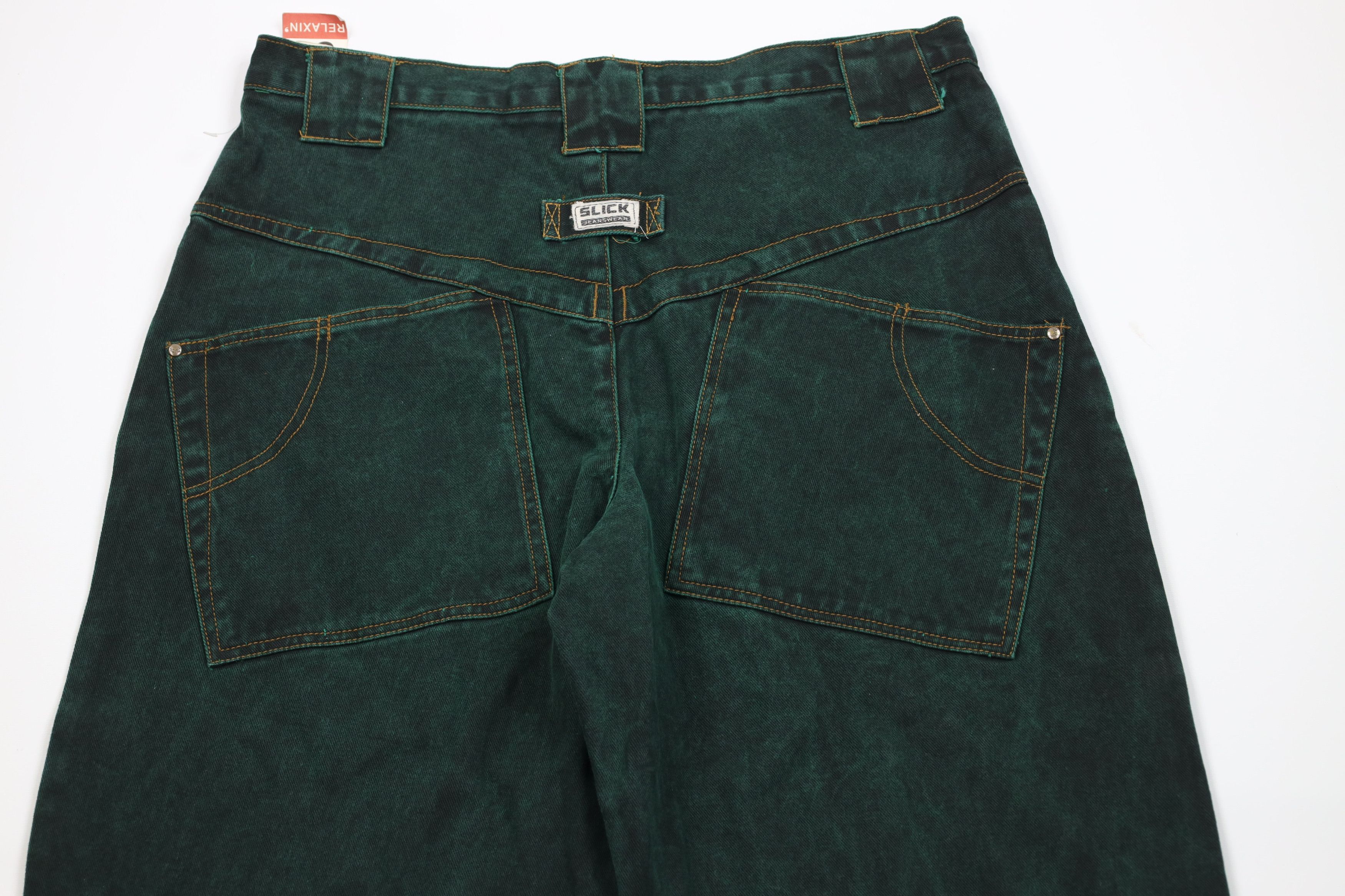 Vintage Deadstock Vintage 90s Streetwear Wash Skateboard Jeans Green Size US 36 / EU 52 - 10 Thumbnail