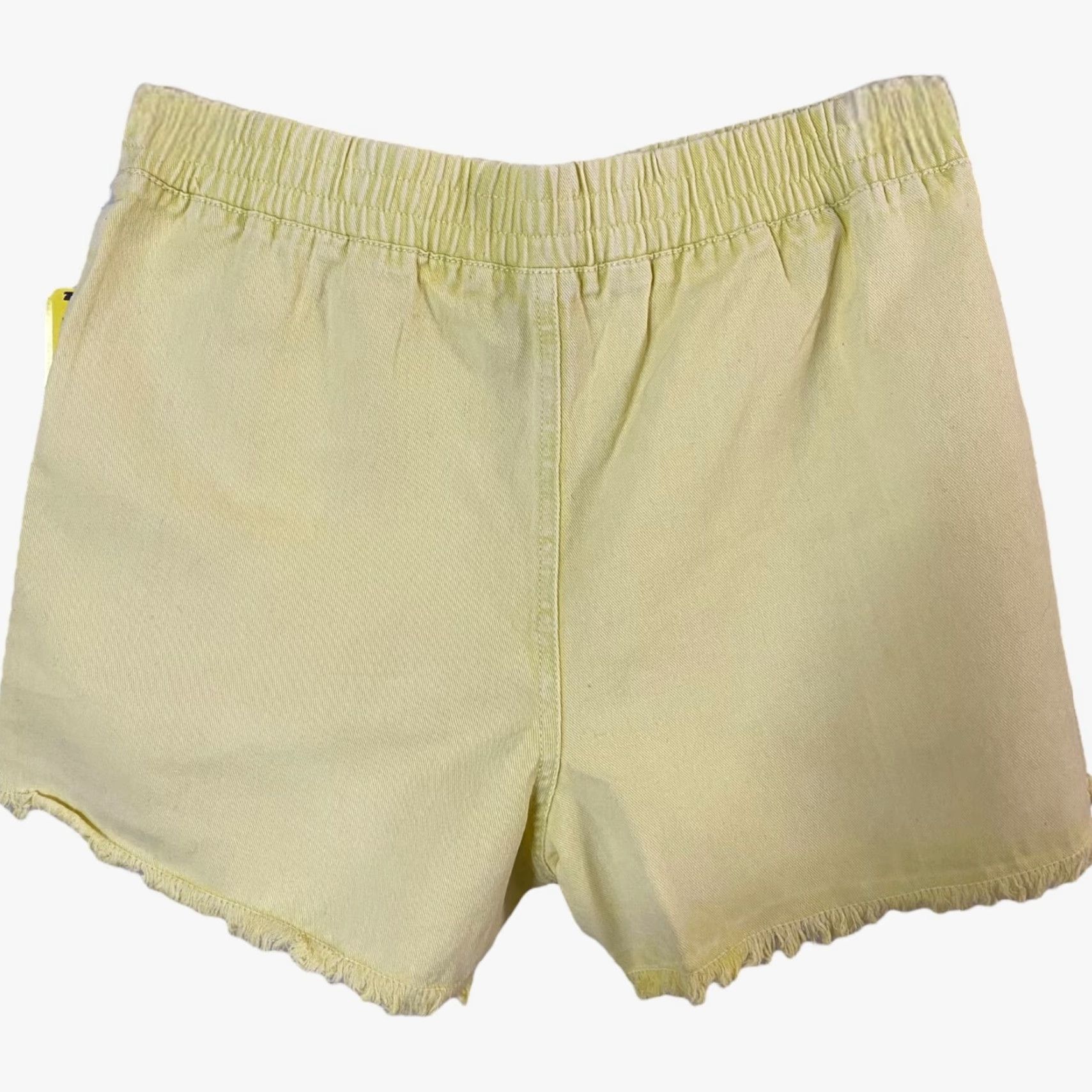 Volcom VOLCOM Strutin Stone Cotton Twill Shorts Women's Large Yellow Cut-Off Raw Hem Casual Size 36" / US 14 / IT 50 - 3 Thumbnail