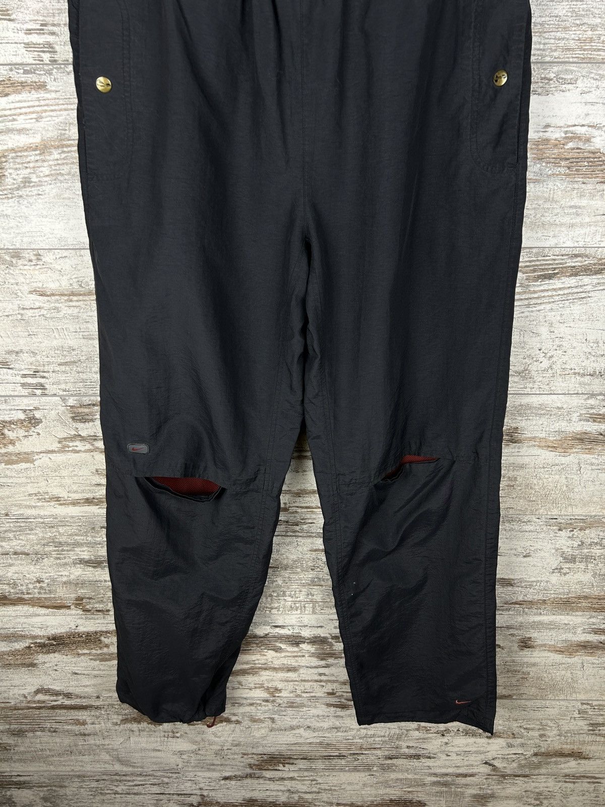 Nike × Vintage Mens Vintage Nike swoosh Drill Pants y2k sweatpants rare 90s Size US 32 / EU 48 - 4 Thumbnail