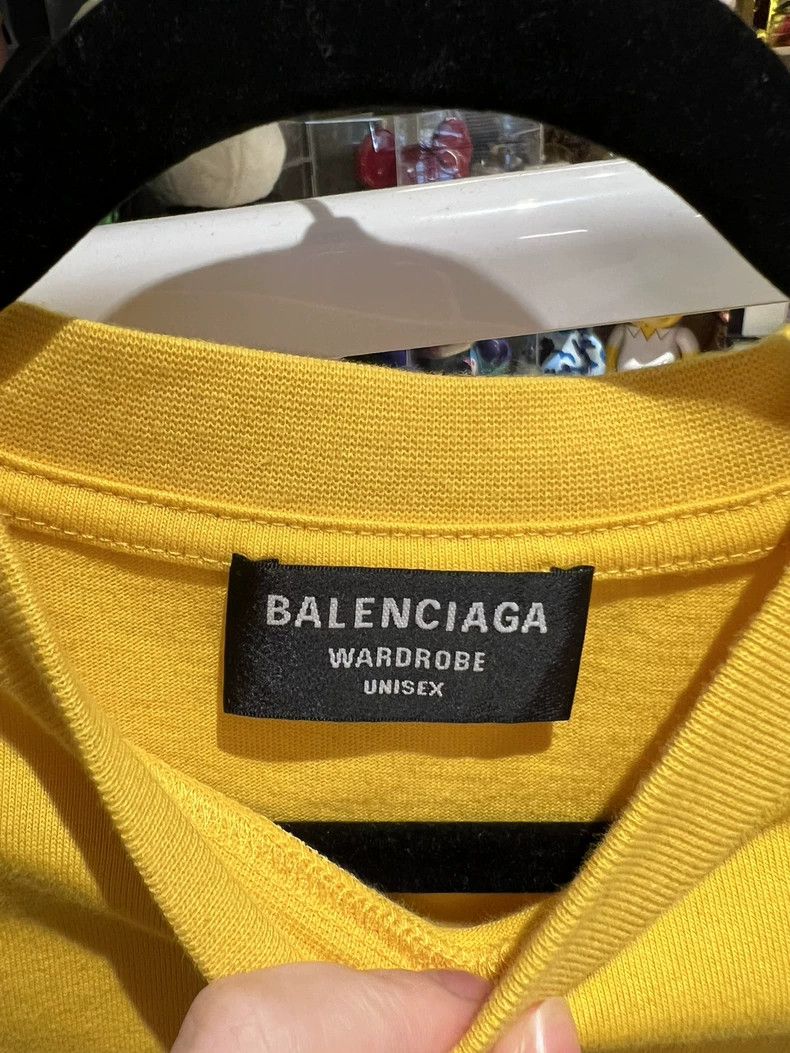 Balenciaga Balenciaga Mustard Yellow Embroidered Coke Short Sleeve Ne Size US S / EU 44-46 / 1 - 2 Thumbnail