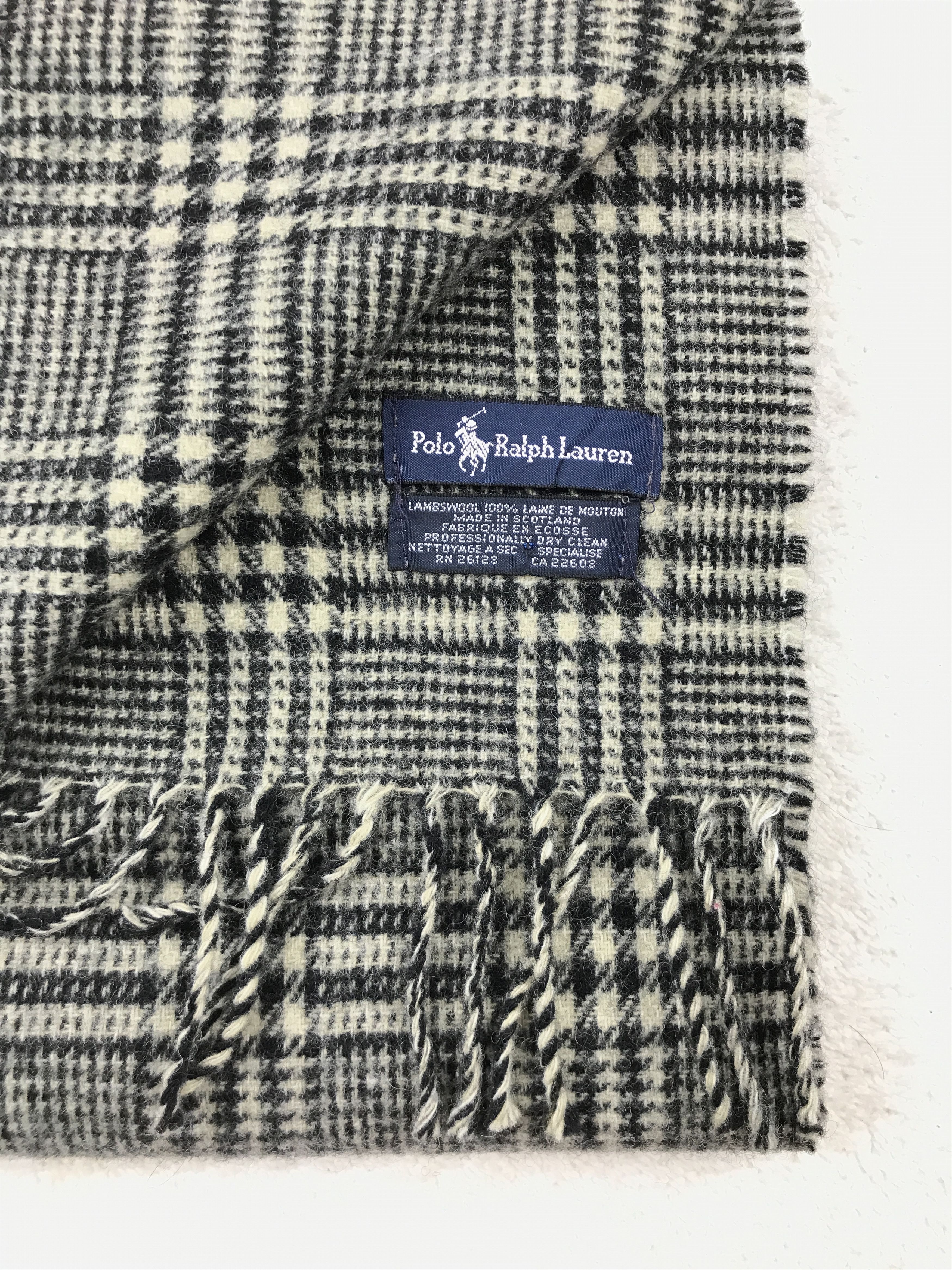 Vintage Polo Ralph Lauren Scarf Muffler Wool Cashmere