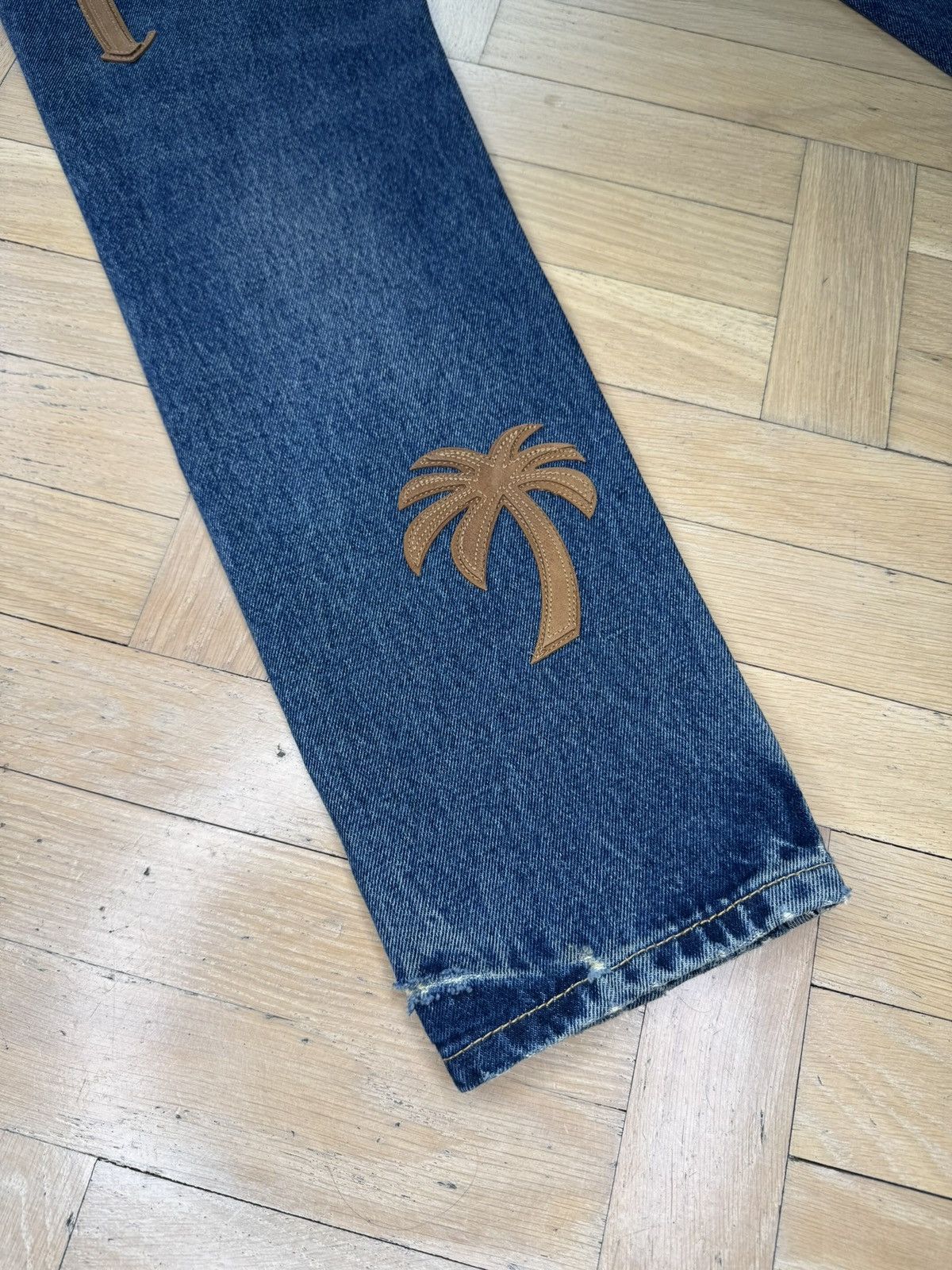 Palm Angels PALM ANGELS PATCHED LETTERS JEANS Size US 30 / EU 46 - 10 Thumbnail