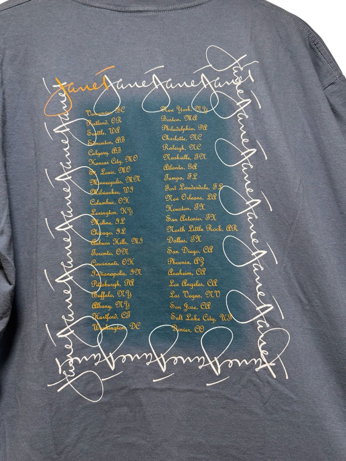 Giant Tees Vintage Janet Jackson 2001 All For You Tour T Shirt Adult XL Size US XL / EU 56 / 4 - 7 Thumbnail