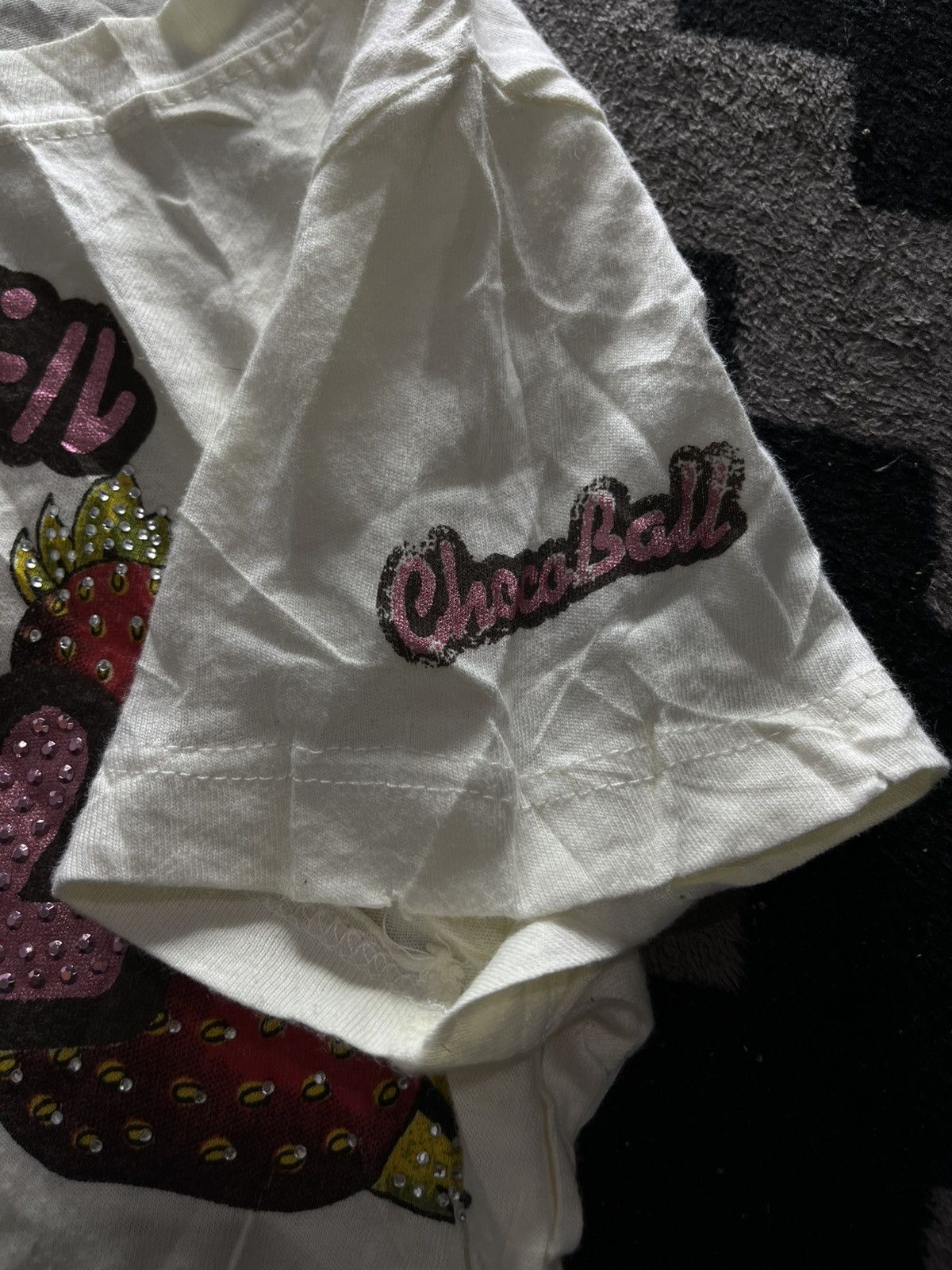 Hysteric Glamour 2000s junk food milky choco ball distressed glitter tshirt Size M / US 6-8 / IT 42-44 - 5 Thumbnail
