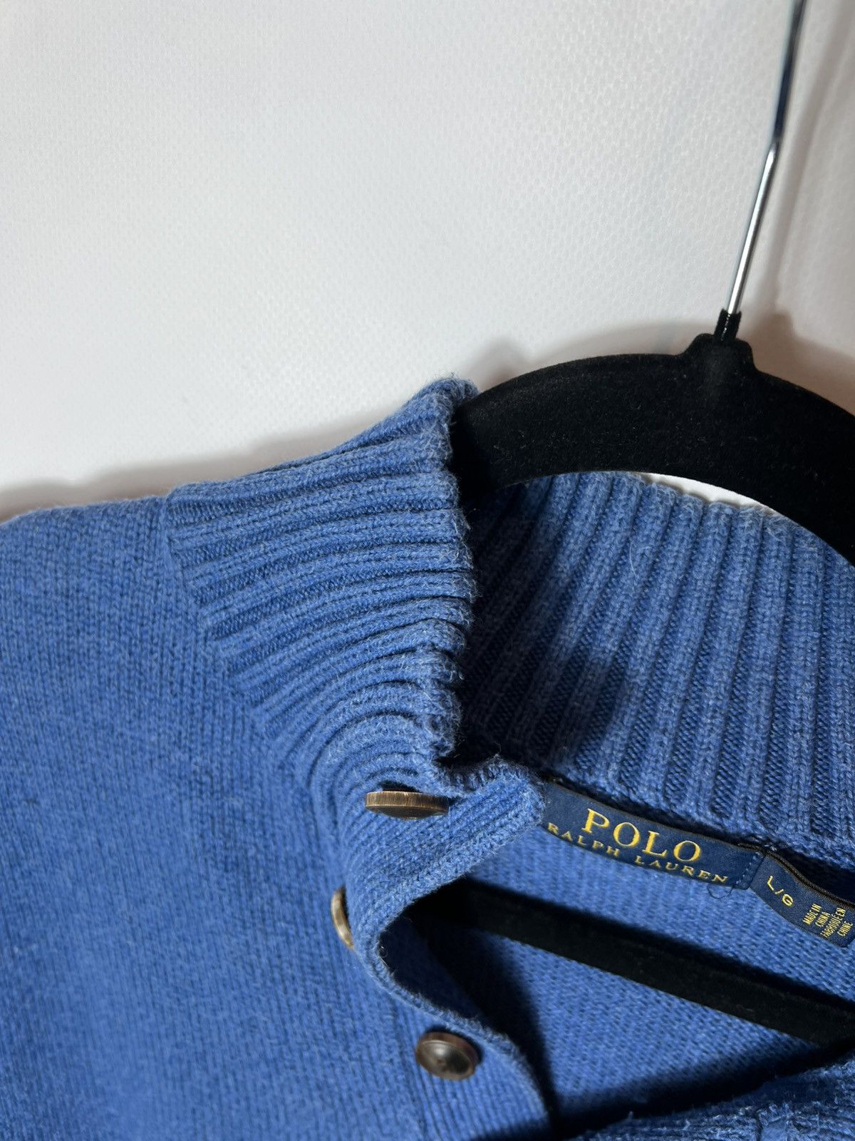 Polo Ralph Lauren Vintage streetwear y2k Polo Ralph Lauren 1/4 buttons sweater Size US L / EU 52-54 / 3 - 6 Thumbnail