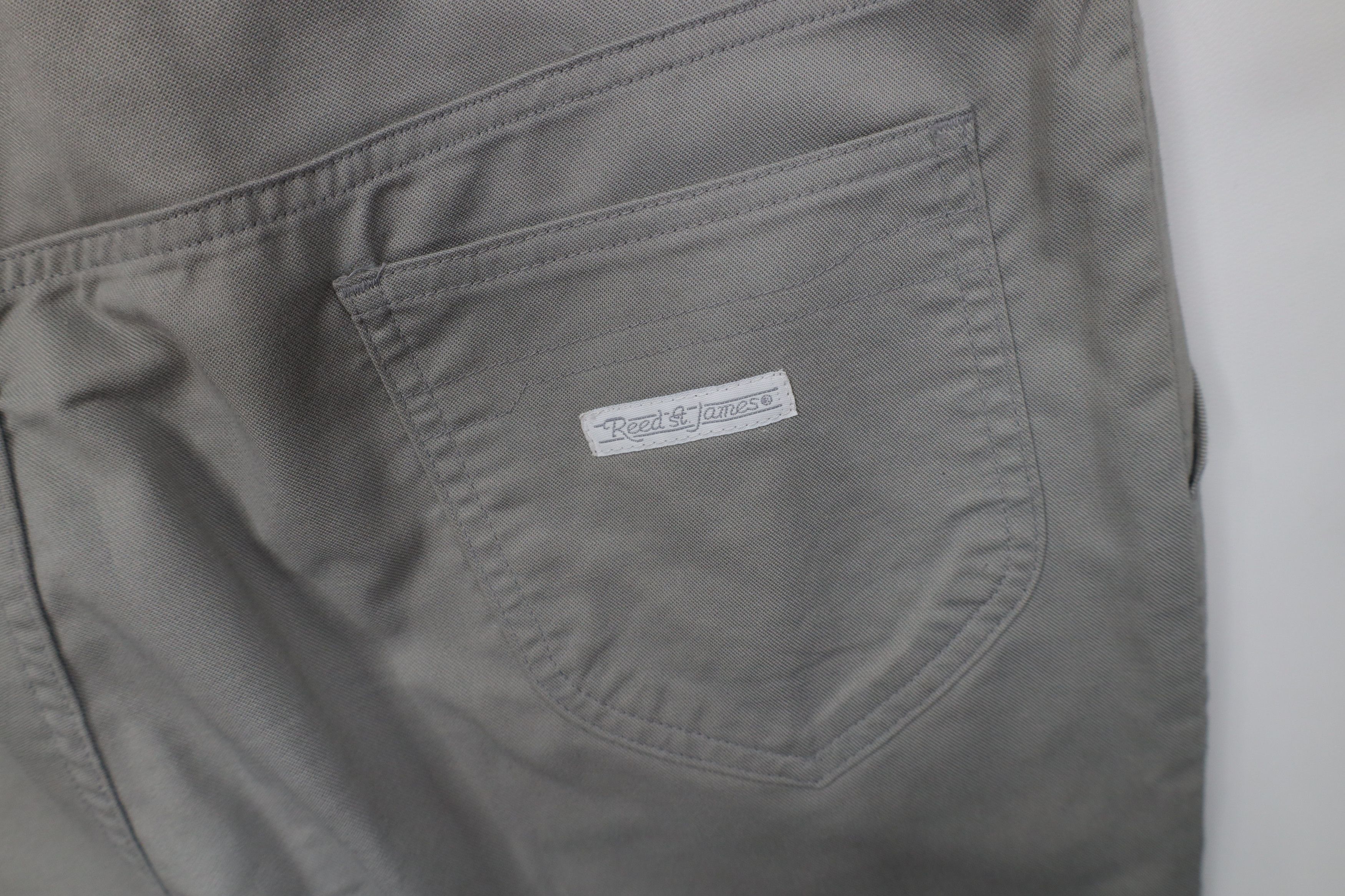 Vintage Vintage 70s Streetwear Flared Wide Leg Twill Pants Gray Size US 36 / EU 52 - 15 Thumbnail