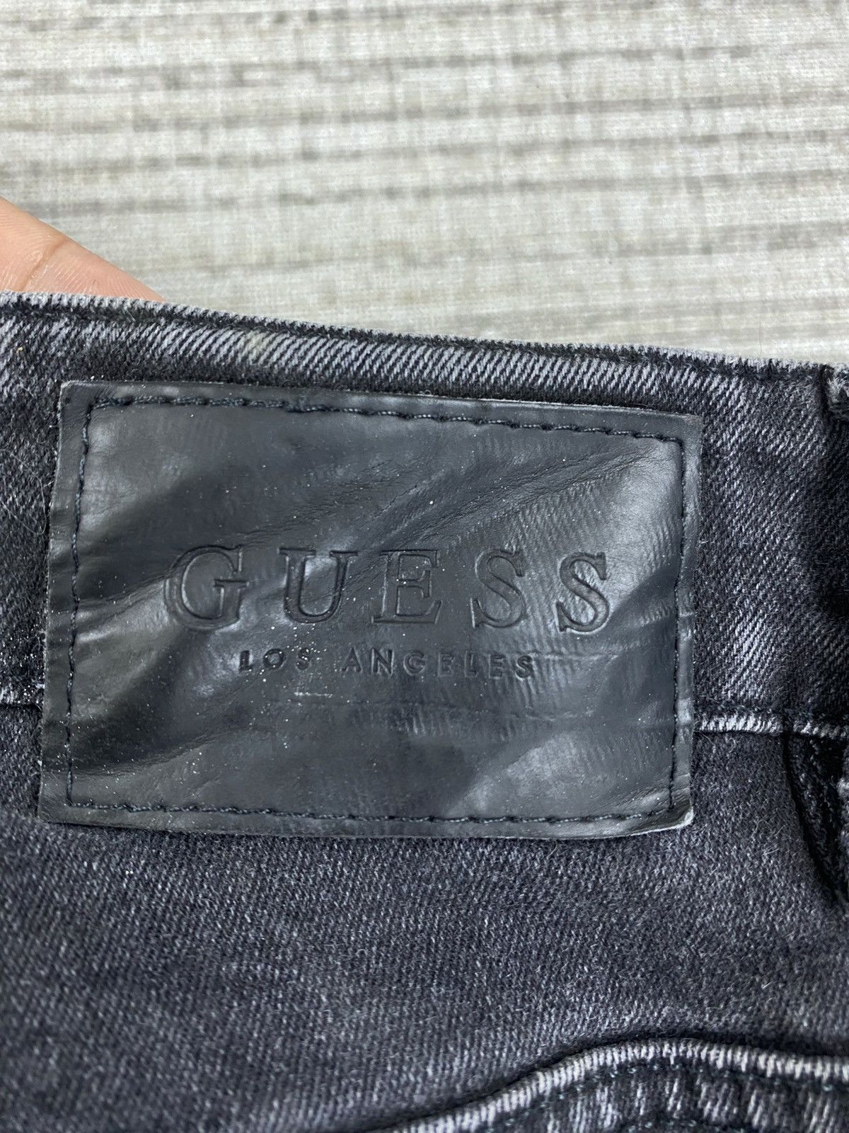Guess × Vintage Vintage Guess Los Angeles Skinny Denim Pants Size US 34 / EU 50 - 13 Thumbnail