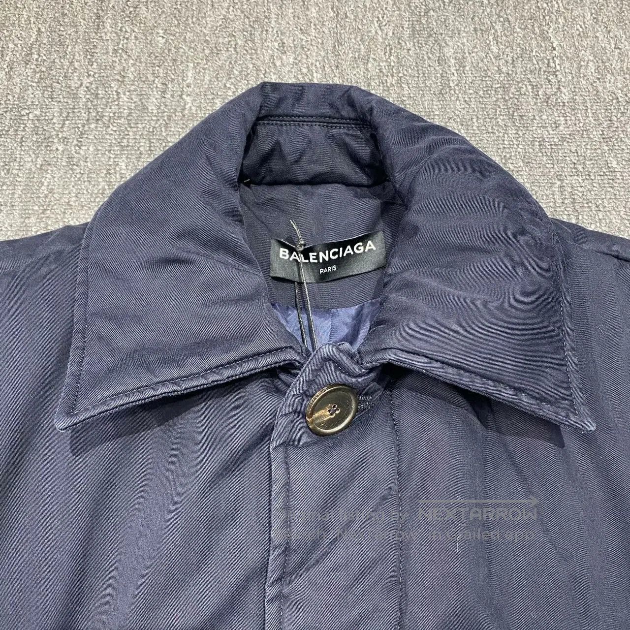 Balenciaga balenciaga blue cotton coat with belt. Size US L / EU 52-54 / 3 - 6 Thumbnail