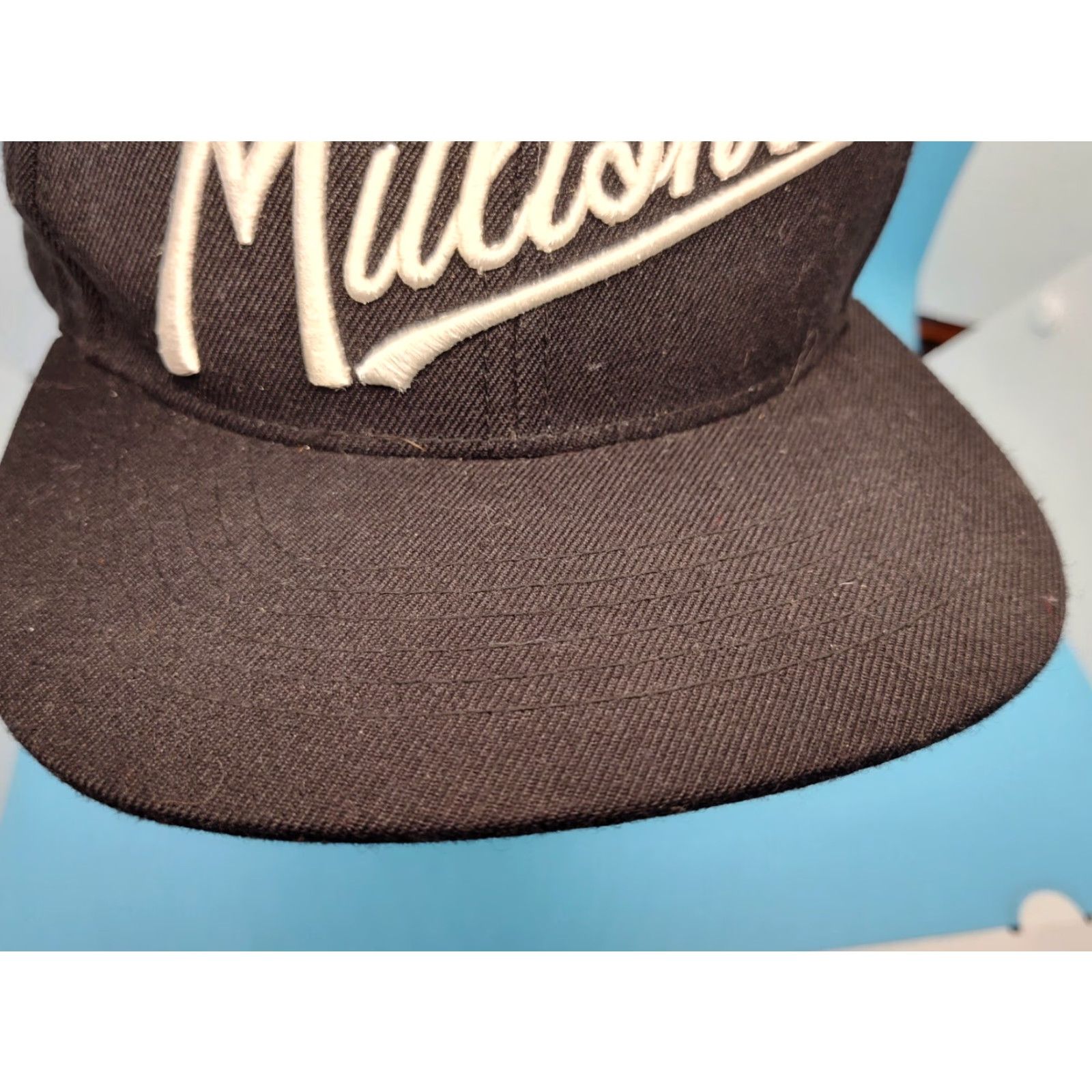 Metal Mulisha Metal Mulisha Snapback Hat Black Flat Brim Baseball Cap Adjustable Men's Casual Sports 90s Size ONE SIZE - 3 Thumbnail