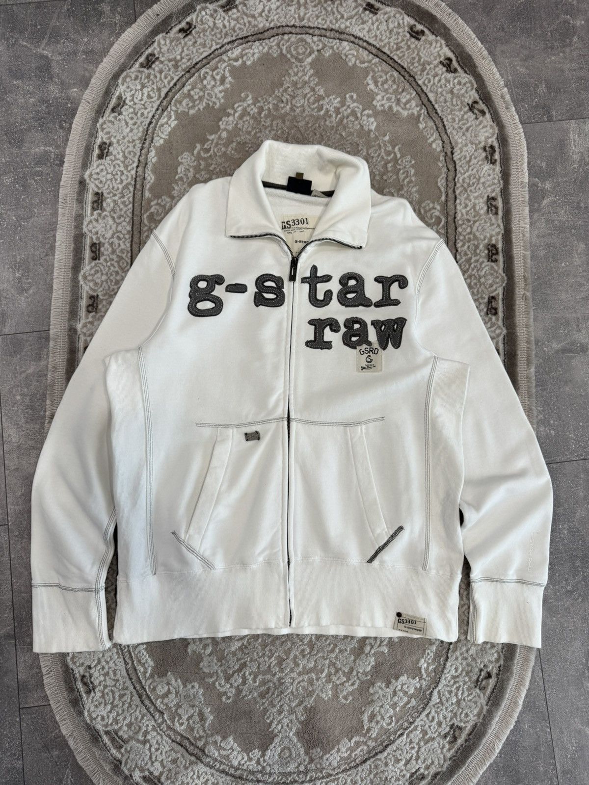 G-Star Vintage G Star Raw Zip Hoodie Jacket Rick Owens Margiela Size US XXL / EU 58 / 5 - 1 Thumbnail